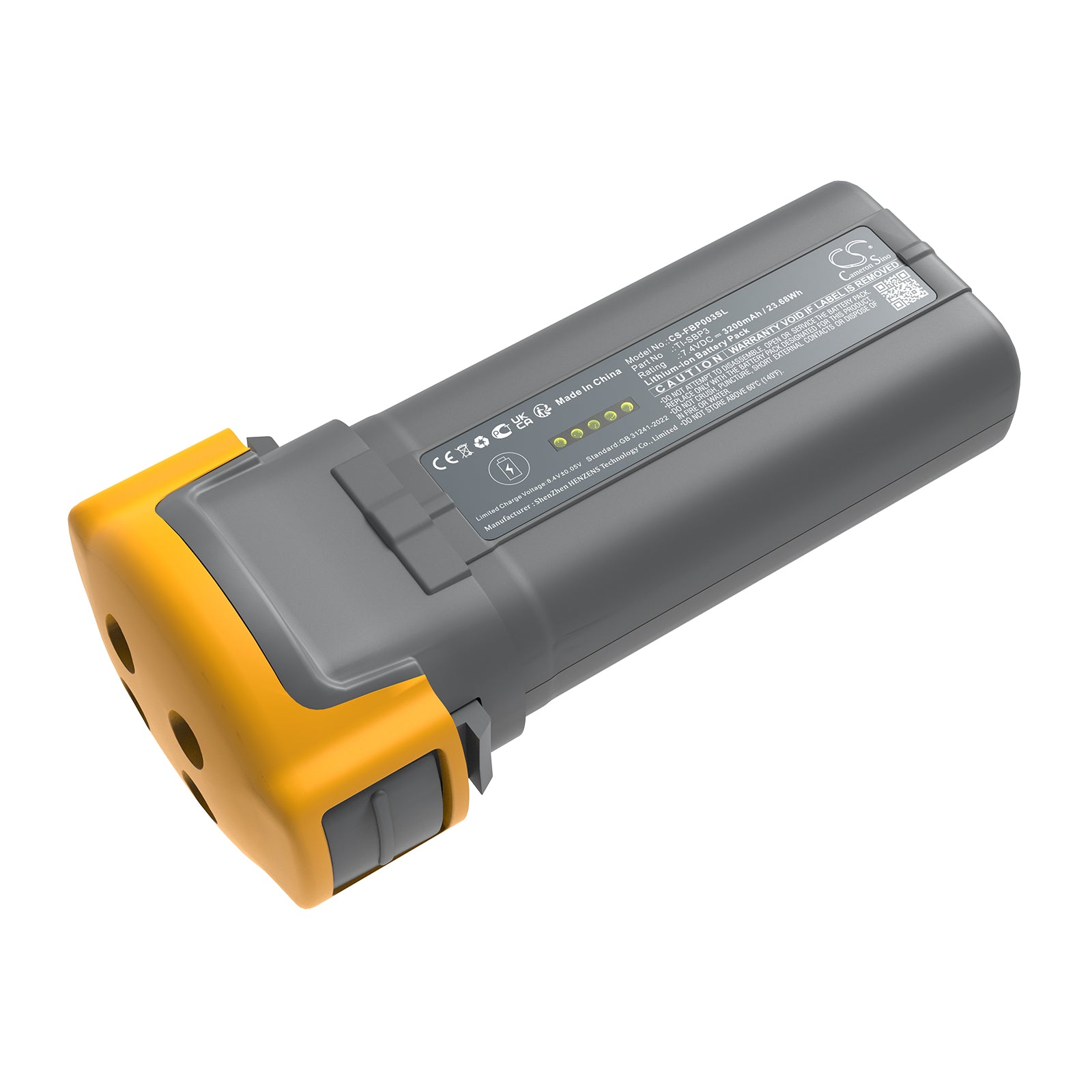 7.4V, Li-ion, 3200mAh, Battery fits Fluke 4JNW4, 4JNW5, 23.68Wh Equipment, Survey, Test Cameron Sino Technology Limited