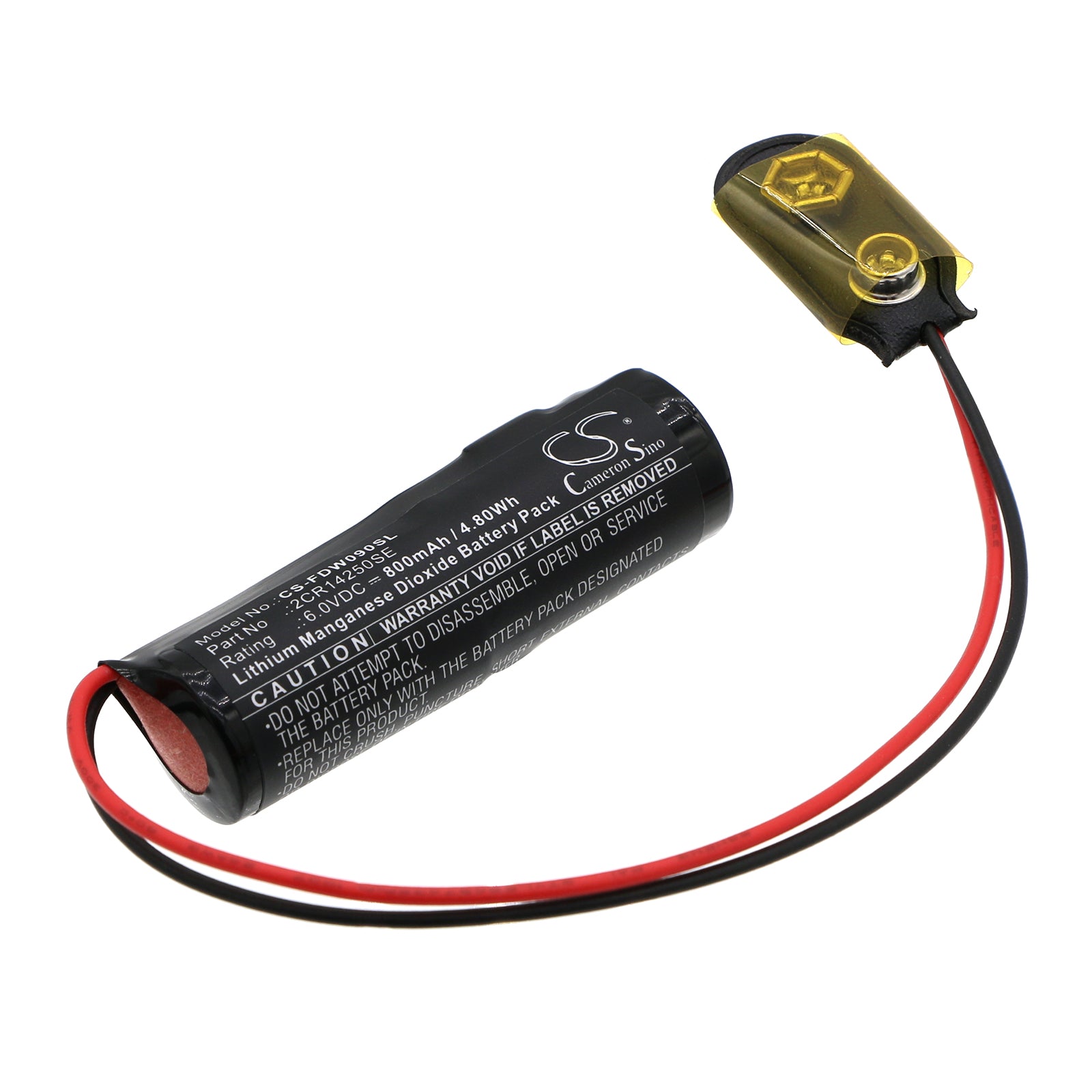 Li-MnO2, PLC Battery fits Fdk 1070085767-102, 11929gw, 6.0V, 800mAh PLC Cameron Sino Technology Limited