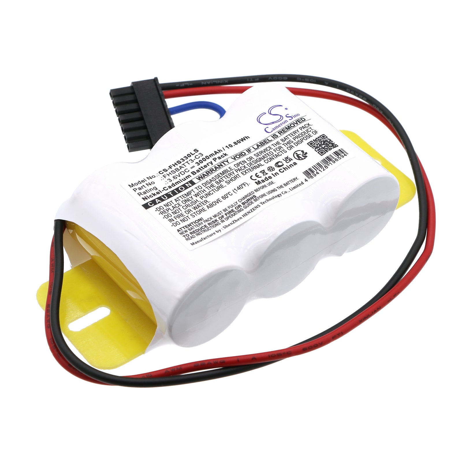 Ni-CD, Emergency Lighting Battery fits Fullham Fhsbatt3-c3, 3.6V, 3000mAh Emergency Lighting Cameron Sino Technology Limited