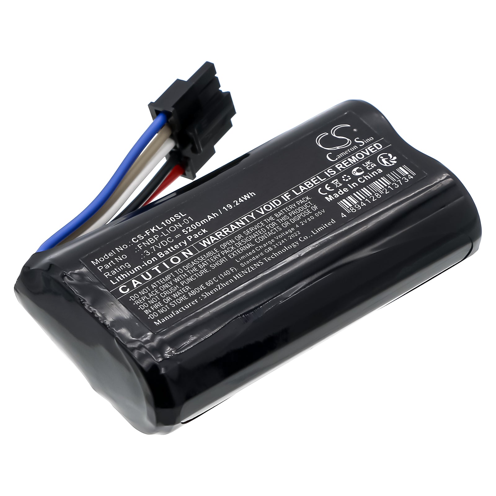 3.7V, Li-ion, 5200mAh, Battery fits Fluke LIQ-100, LIQ-100-IE, 19.24Wh Equipment, Survey, Test Cameron Sino Technology Limited
