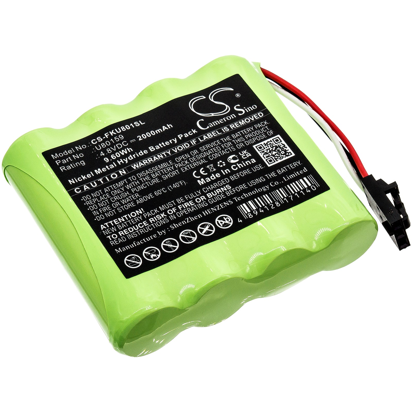 Ni-MH, Equipment, Survey, Test Battery fits Fluke 2411129, 4.8V, 2000mAh Equipment, Survey, Test Cameron Sino Technology Limited
