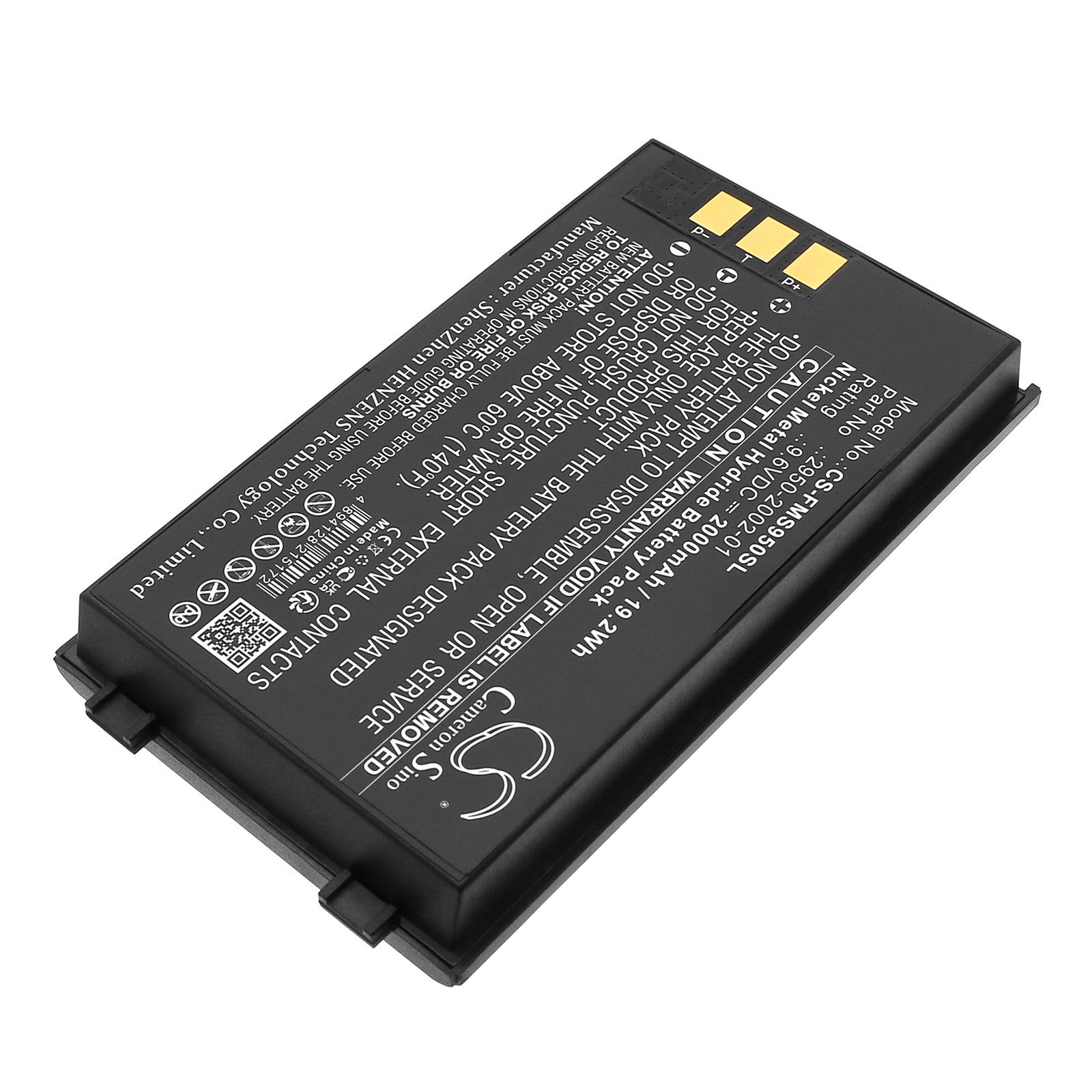 9.6V, Ni-MH, 2000mAh, Battery fits Fluke 6682252, 8092 01, 19.2Wh Equipment, Survey, Test Cameron Sino Technology Limited