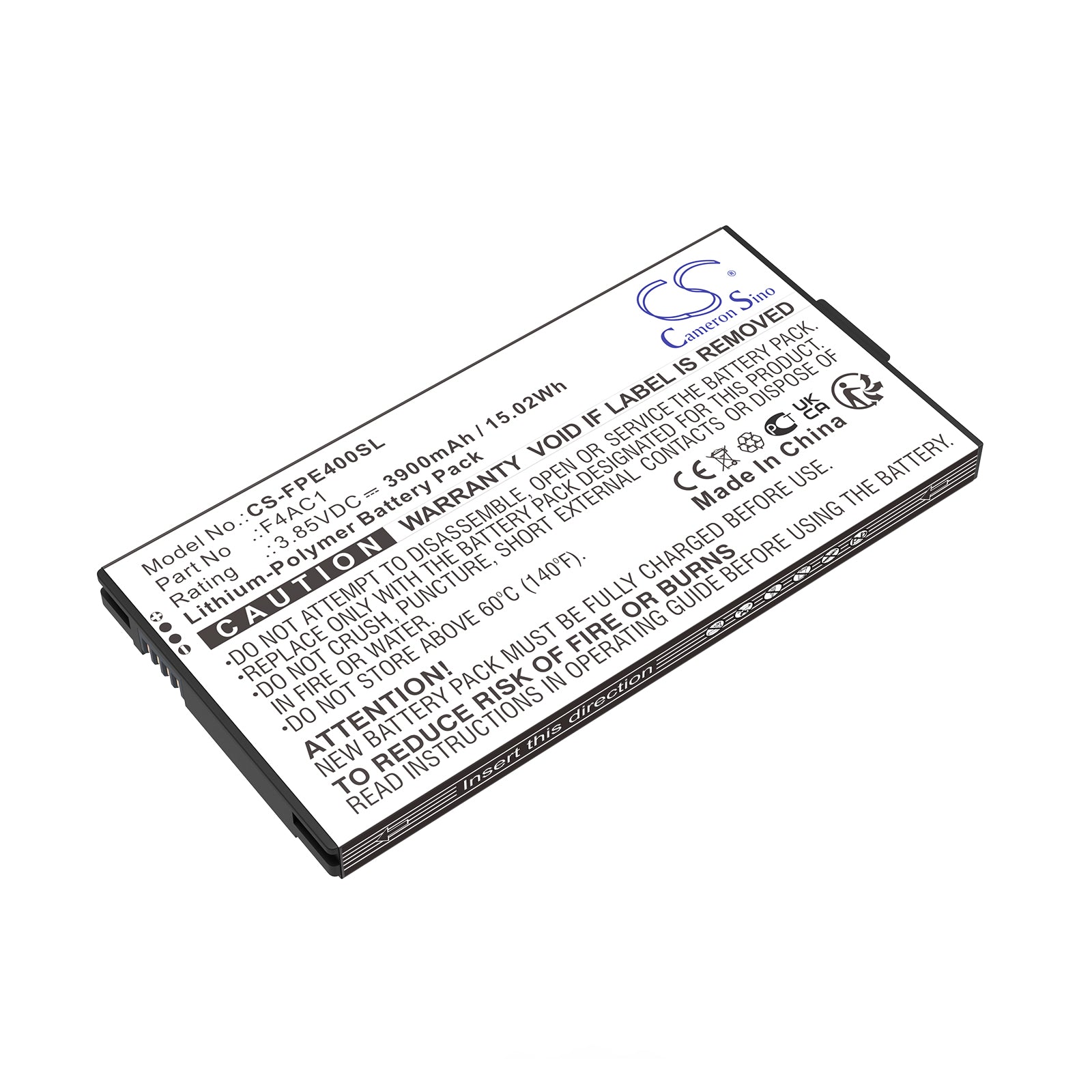 3.85V, Li-Polymer, 3900mAh, Battery fits Fairphone Fairphone 4, 15.02Wh Mobile, SmartPhone Cameron Sino Technology Limited