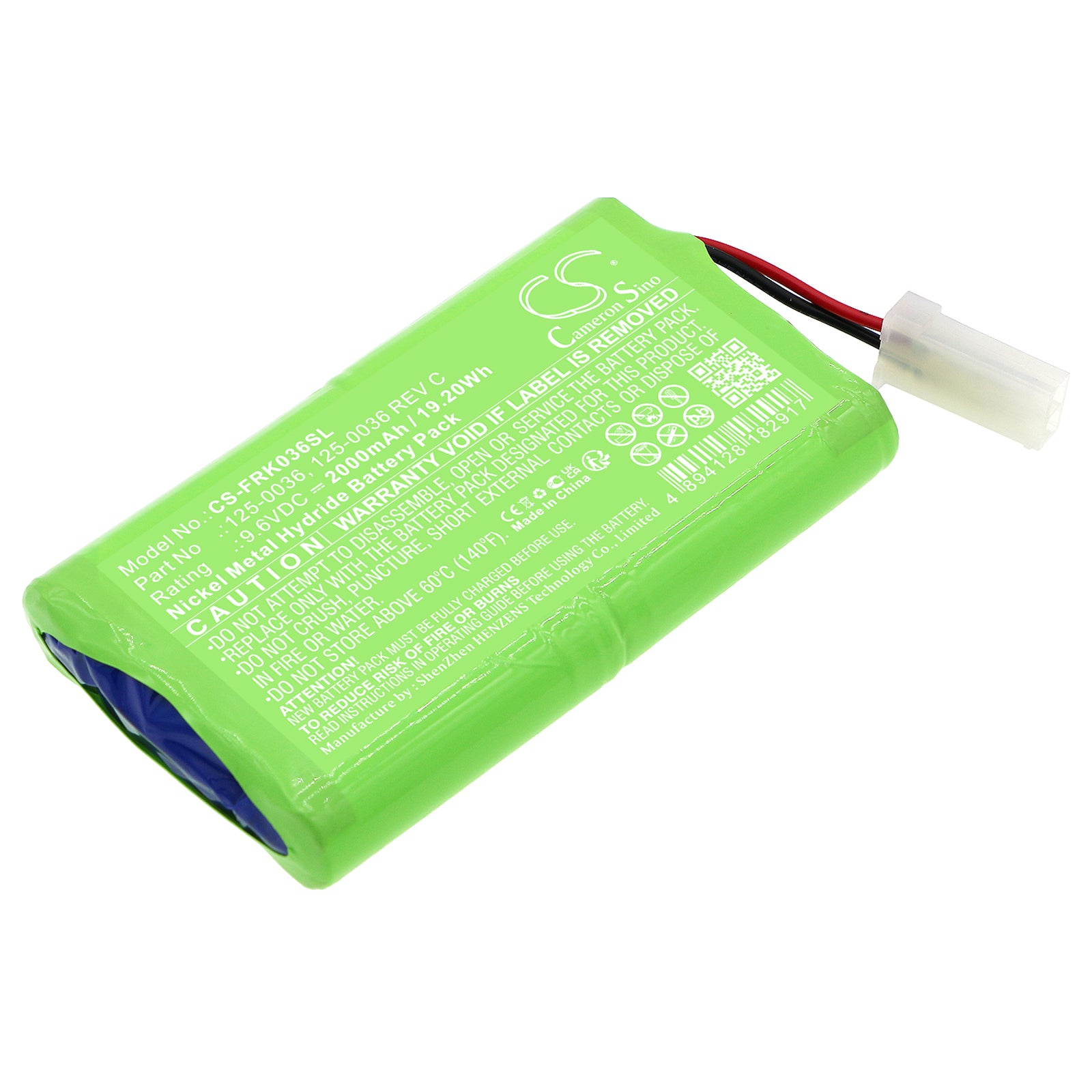 Ni-MH, Equipment, Survey, Test Battery fits Franklin Celltron Ultra, Grid C090 Ultra, 9.6V, 2000mAh Equipment, Survey, Test Cameron Sino Technology Limited