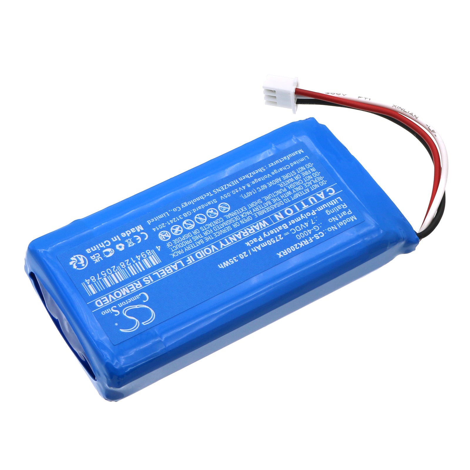Li-Polymer, Remote Controller Battery fits Frsky Ethos Tandem X18 Transmitter, Ethos Tandem X18se Transmitter, 7.4V, 2750mAh Remote Controller Cameron Sino Technology Limited