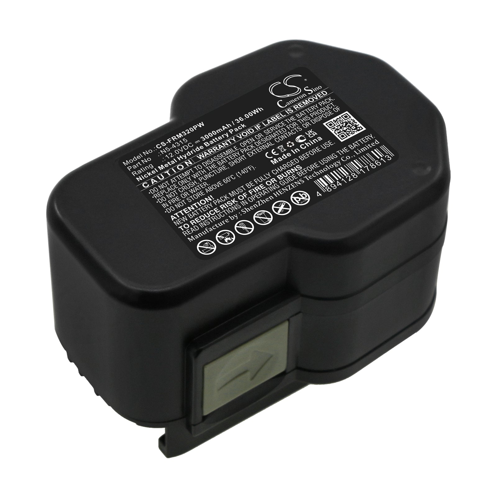 Ni-MH, Strapping Tools Battery fits Fromm P320, P325, 12.0V, 3000mAh Strapping Tools Cameron Sino Technology Limited