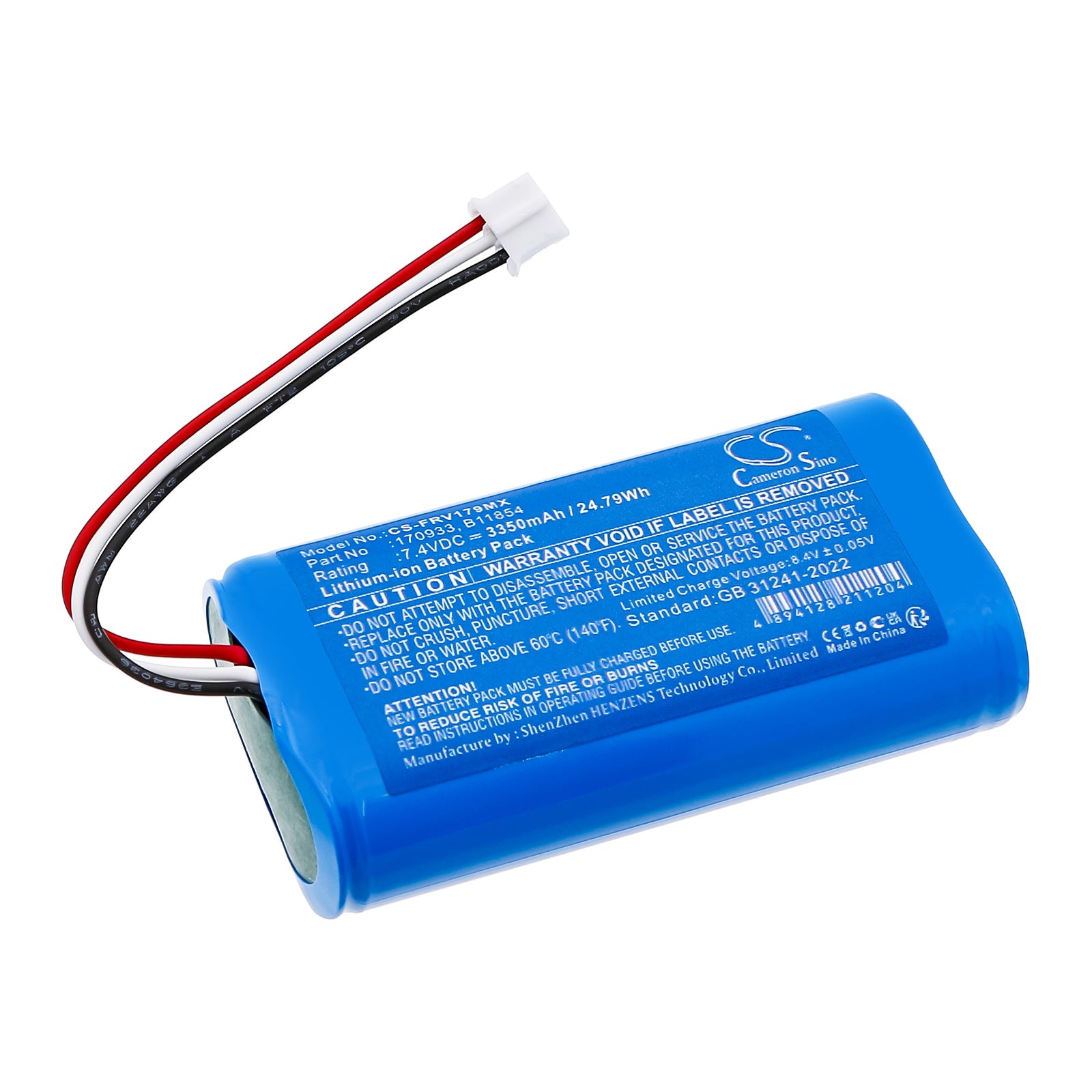 7.4V, Li-ion, 3350mAh, Battery fits Fresenius Agilia 4+, Agilia 6+, 24.79Wh Medical Cameron Sino Technology Limited
