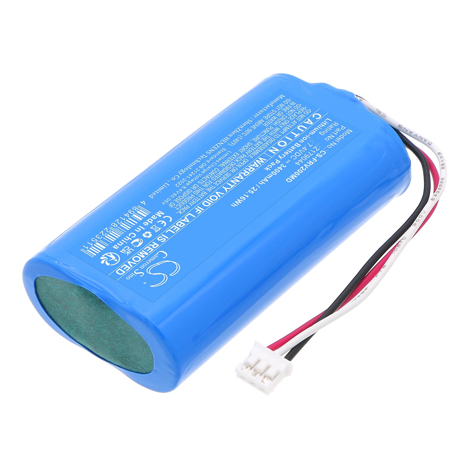 7.4V, Li-ion, 3400mAh, Battery fits Fresenius infusion pump Volumat Agilia VP Version V2, 25.16Wh Medical Cameron Sino Technology Limited