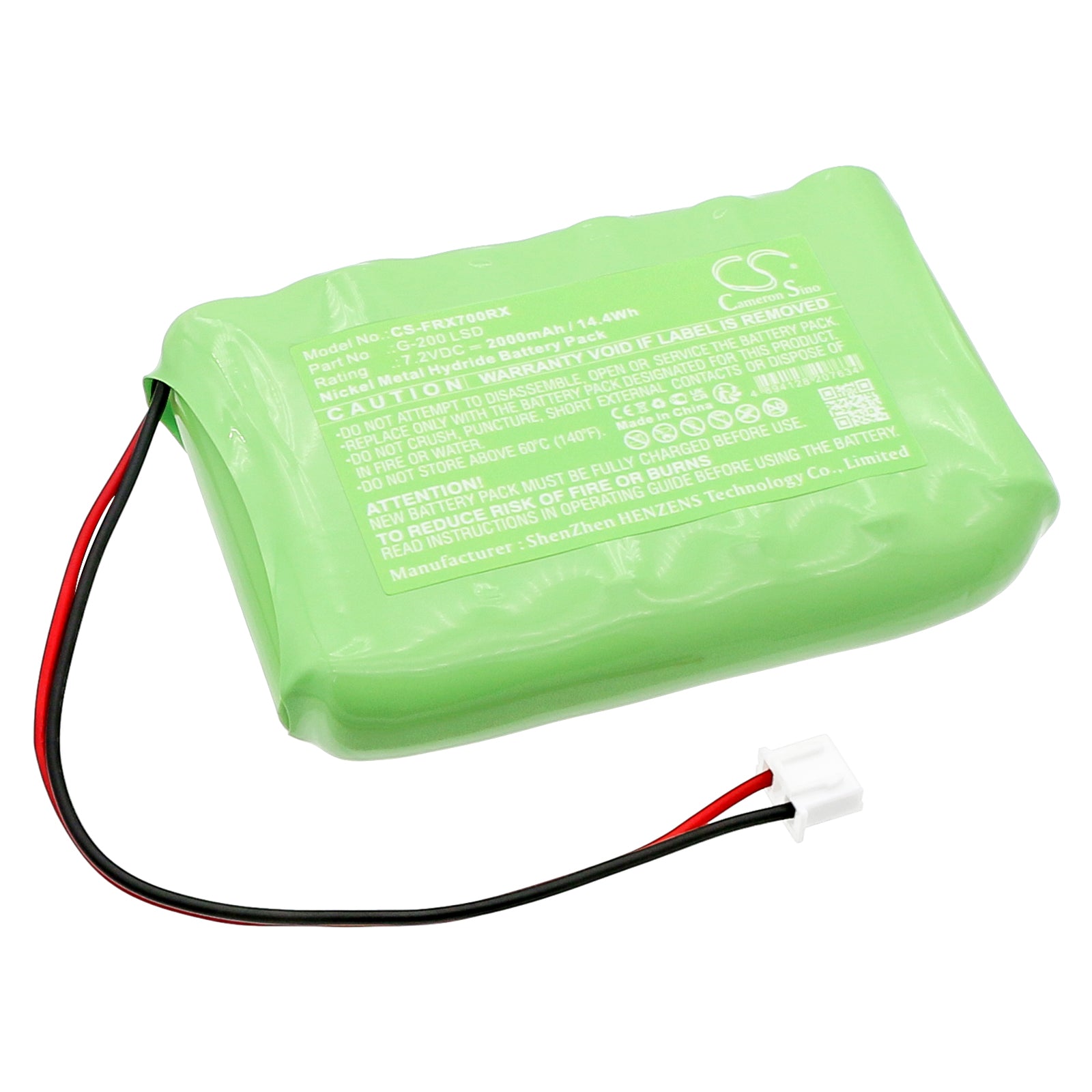 Ni-MH, Remote Controller Battery fits Frsky Taranis Qx 7, Taranis Qx7, 7.2V, 2000mAh Remote Controller Cameron Sino Technology Limited