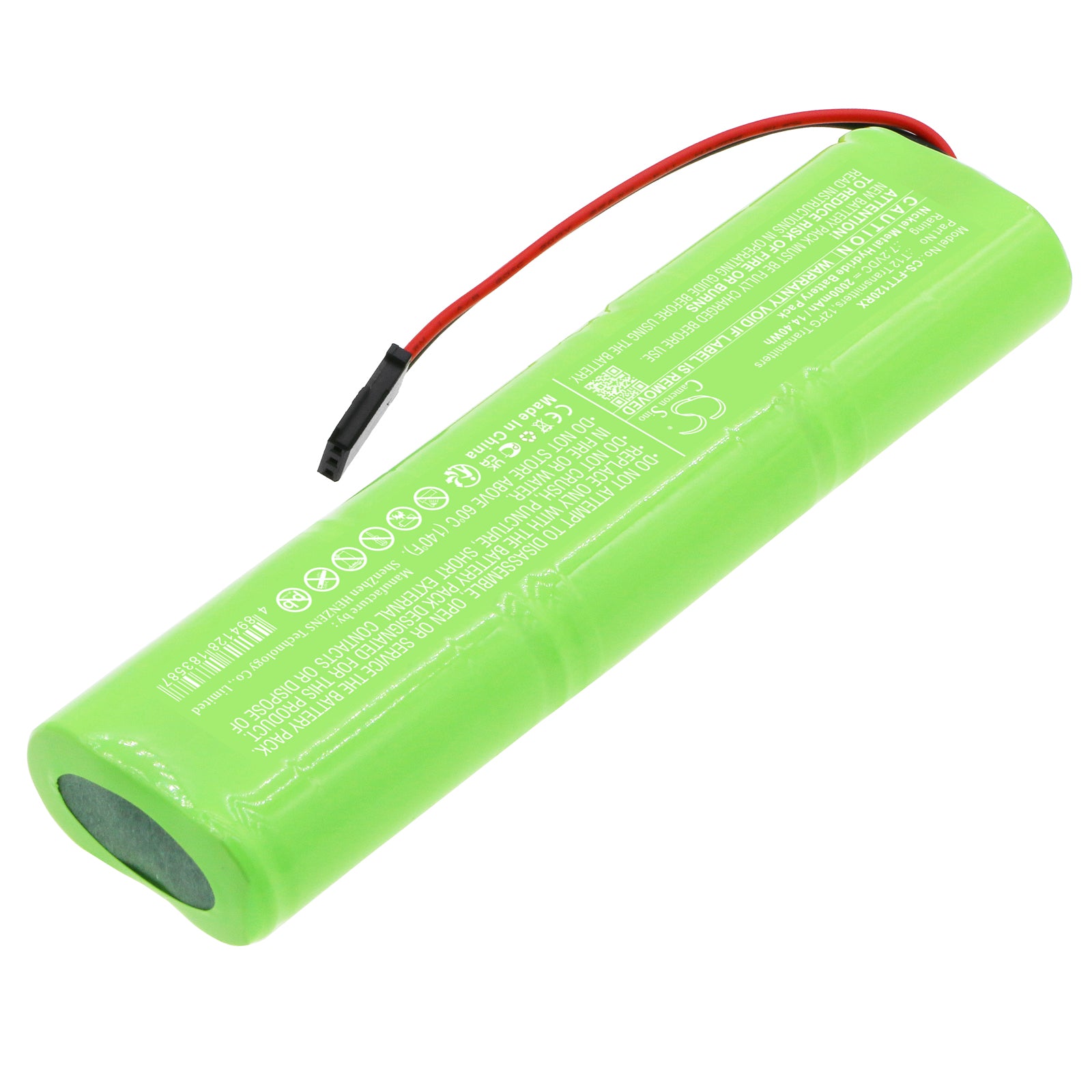 Ni-MH, Remote Controller Battery fits Futaba 12fg Transmitters, 8fg Super, 7.2V, 2000mAh Remote Controller Cameron Sino Technology Limited