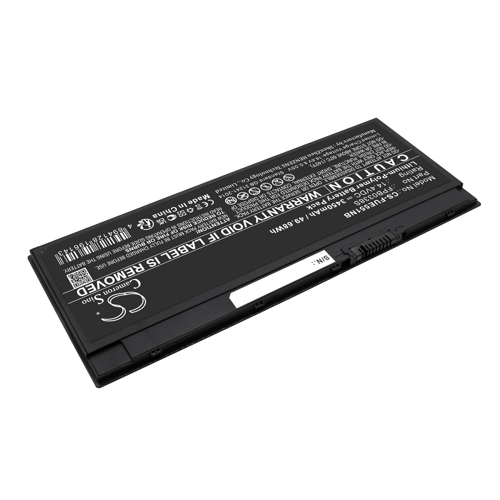Li-Polymer, Notebook, Laptop Battery fits Fujitsu Lifebook E4411 Vfy E4411mf5amn, Lifebook E4411 Vfy E4411mf5cmg, 14.4V, 3450mAh Notebook, Laptop Cameron Sino Technology Limited