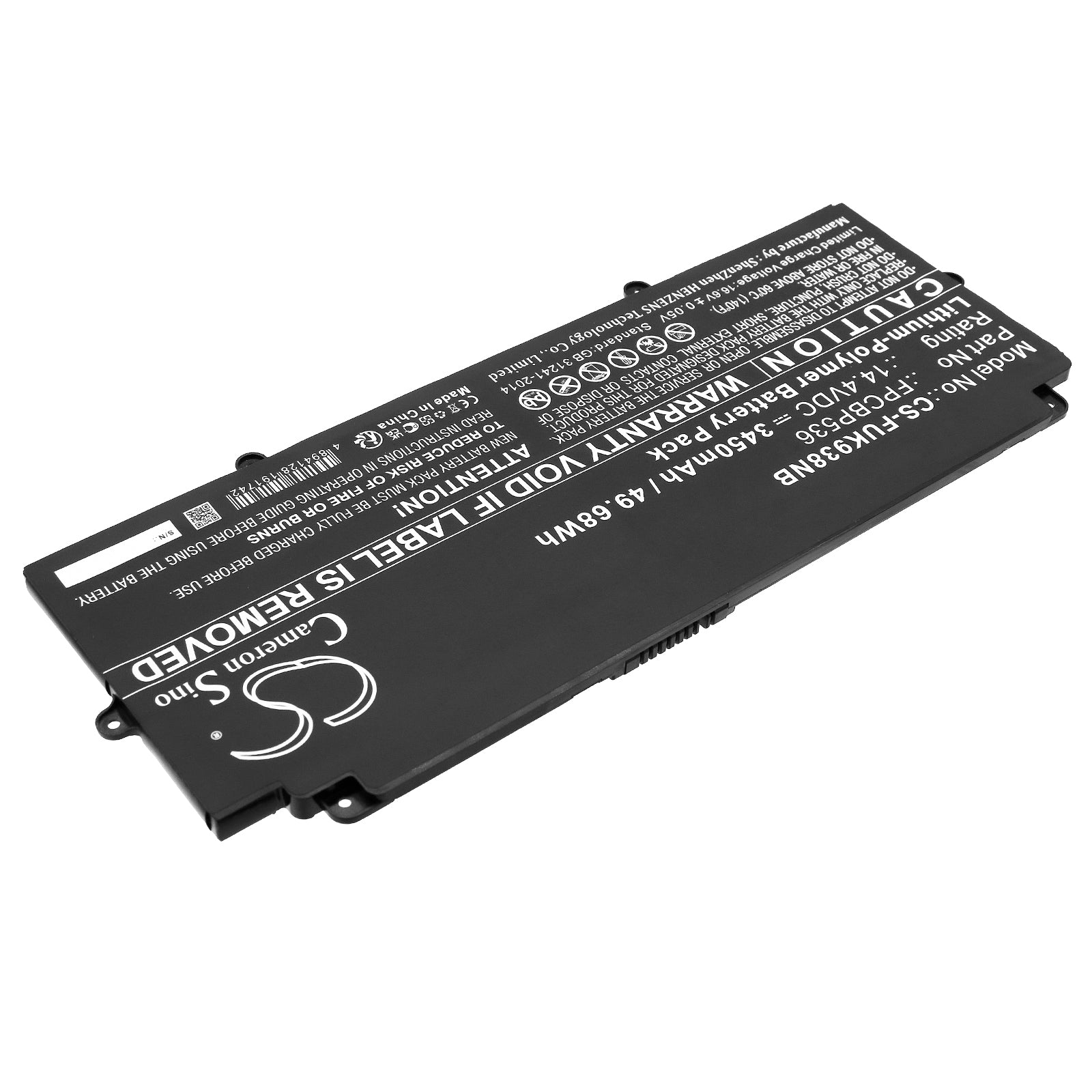 Li-Polymer, Notebook, Laptop Battery fits Fujitsu Lifebook U9310x Vfy Fjintu9310, Lifebook U9310x Vfy Fjintu9310, 14.4V, 3450mAh Notebook, Laptop Cameron Sino Technology Limited