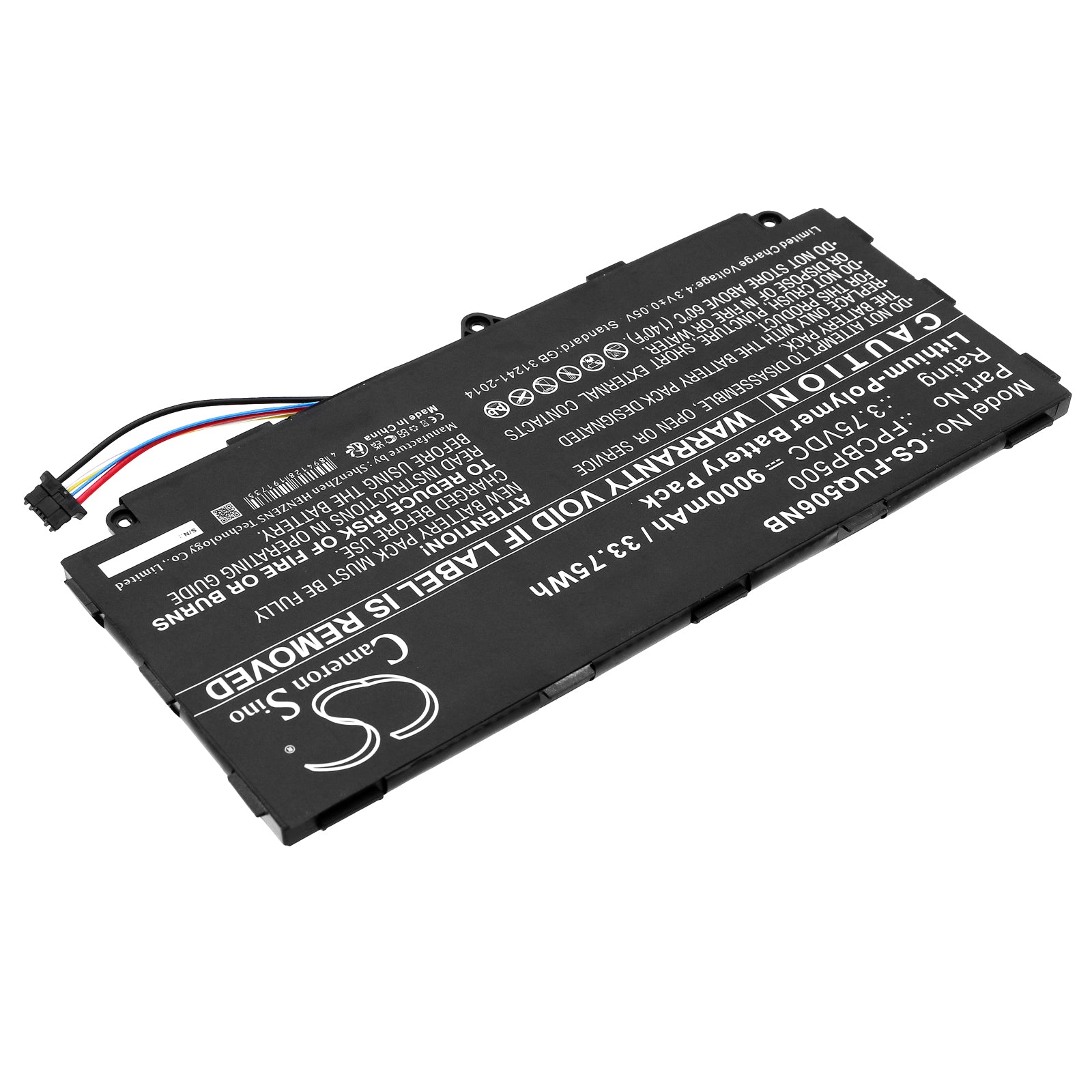 Li-Polymer, Notebook, Laptop Battery fits Fujitsu Arrows Tab Q506, Arrows Tab Q507, 3.75V, 9000mAh Notebook, Laptop Cameron Sino Technology Limited