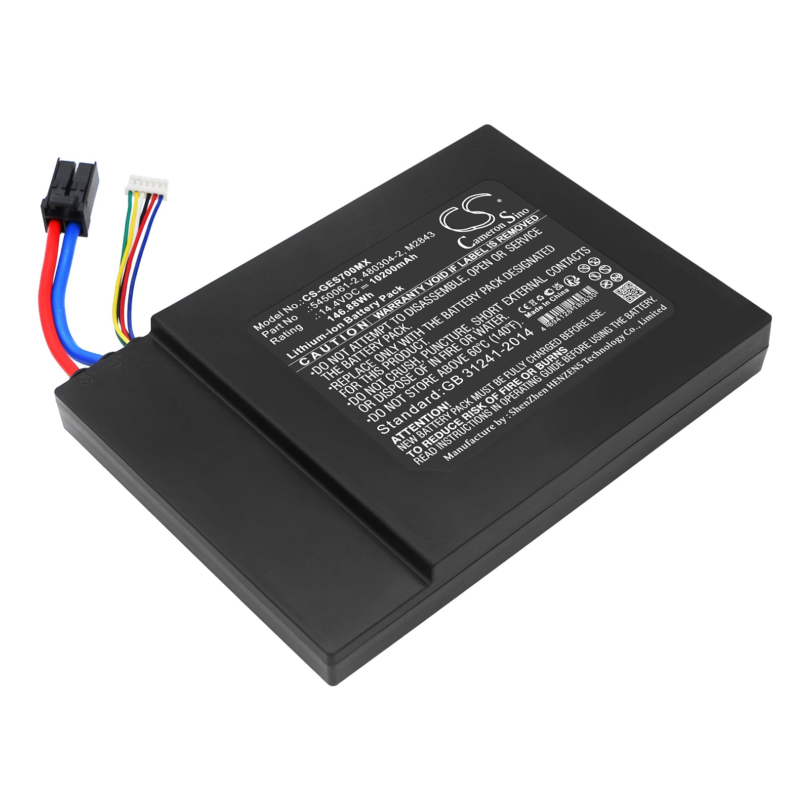Li-ion, Medical Battery fits Ge Logiq S8 Polaris, Polaris Maru, 14.4V, 10200mAh Medical Cameron Sino Technology Limited