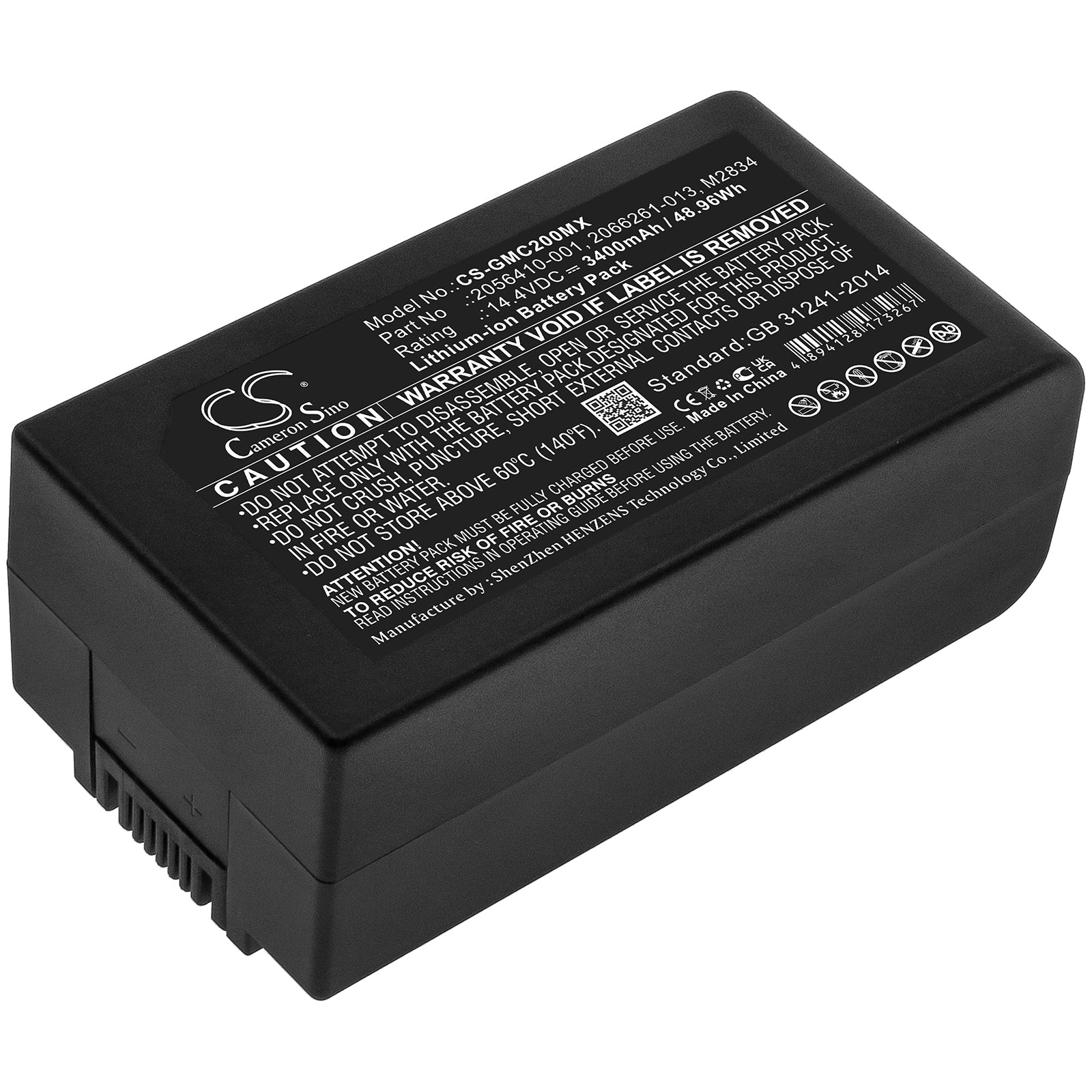 Li-ion, Medical Battery fits Ge Mac 2000, Mac 2000 Ekg, 14.4V, 3400mAh Medical Cameron Sino Technology Limited