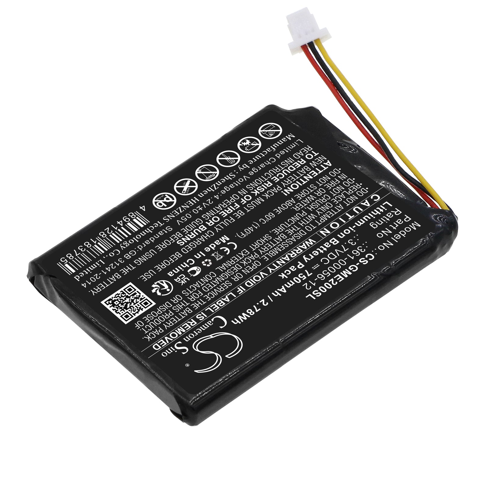 Li-ion, GPS, Navigator Battery fits Garmin Dezl Otr700, Edge Explore 2, 3.7V, 750mAh GPS, Navigator Cameron Sino Technology Limited
