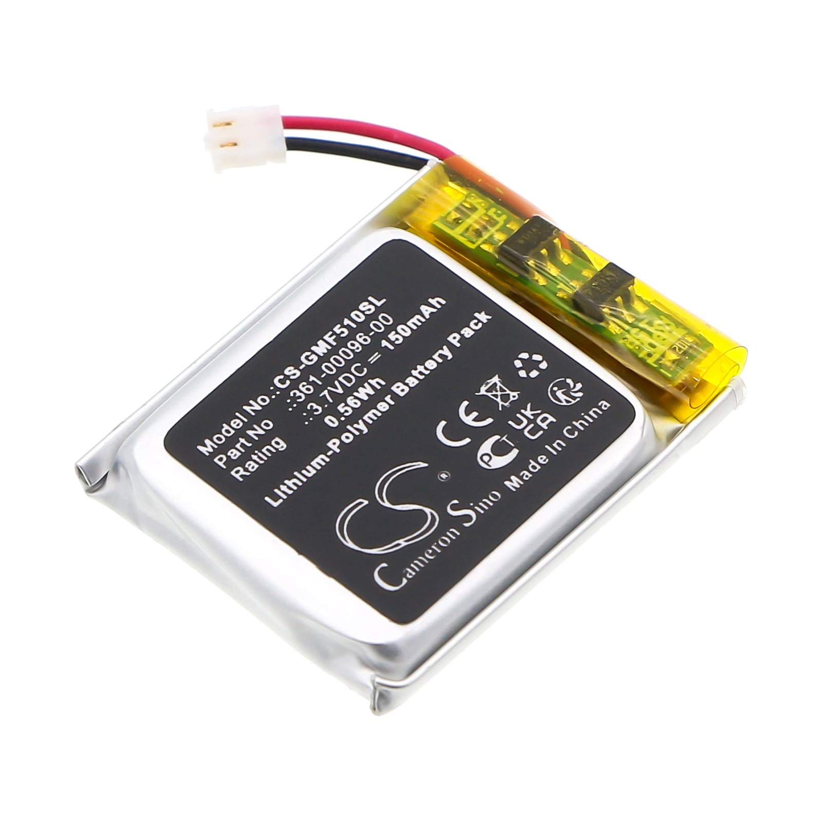 3.7V, Li-Polymer, 150mAh, Battery fits Garmin Fenix 5S, Fenix 5S Plus, 0.56Wh Smartwatch Cameron Sino Technology Limited