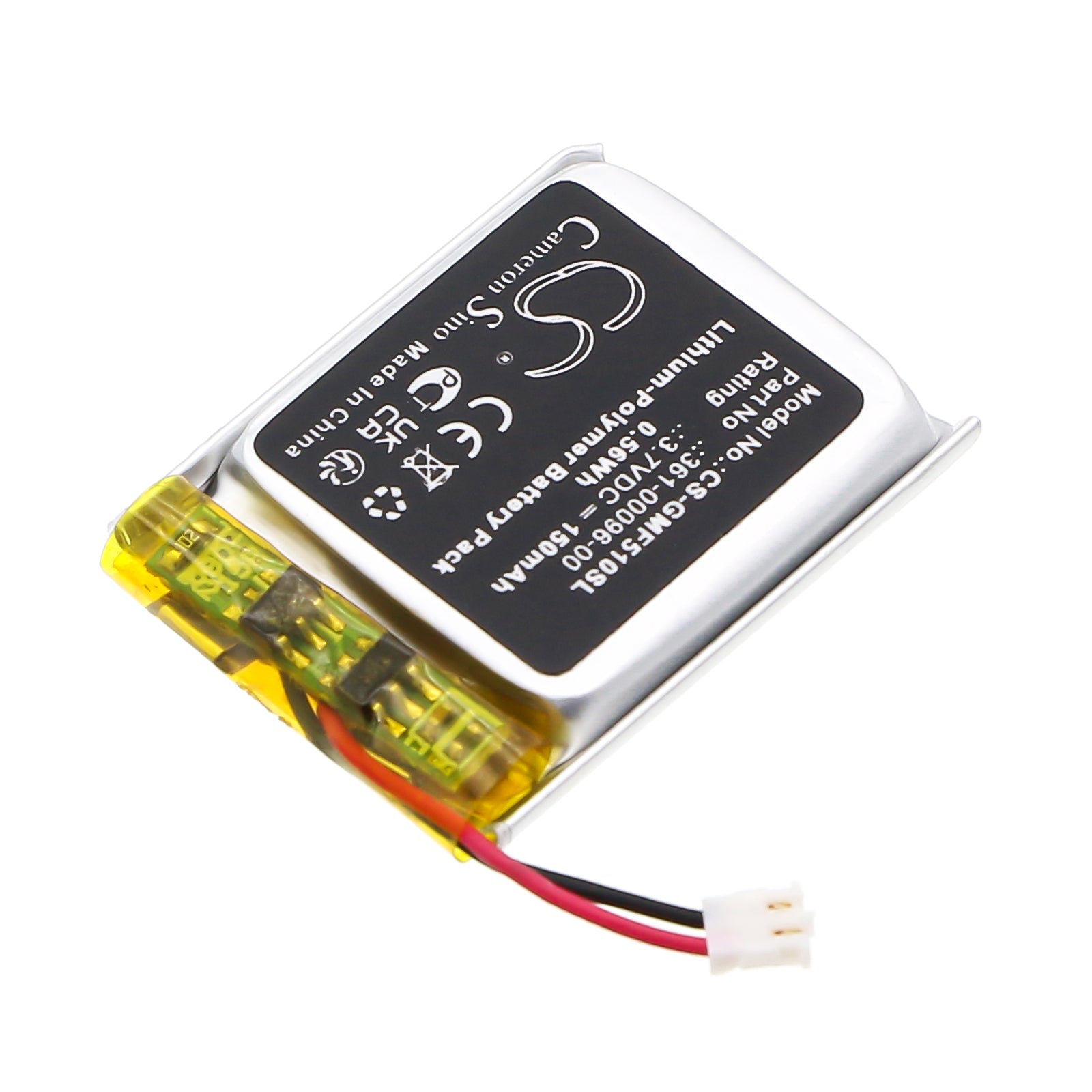 3.7V, Li-Polymer, 150mAh, Battery fits Garmin Fenix 5S, Fenix 5S Plus, 0.56Wh Smartwatch Cameron Sino Technology Limited