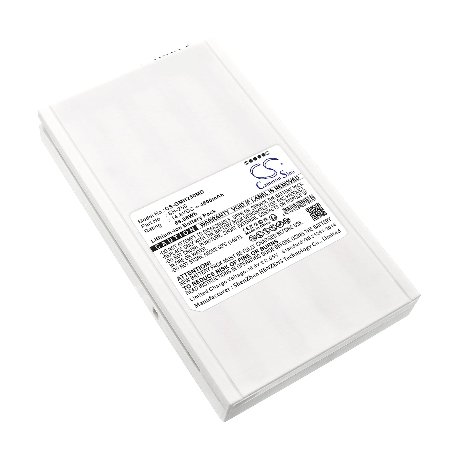 Li-ion, Medical Battery fits Ge Logiq Book, Logiq Book Sh-250, 14.8V, 4600mAh Medical Cameron Sino Technology Limited