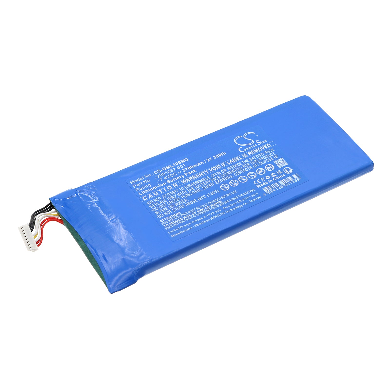 Li-ion, Medical Battery fits Ge Mack Link, 7.4V, 3700mAh Medical Cameron Sino Technology Limited