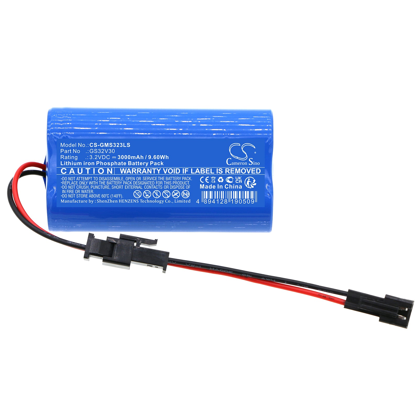 LiFePO4, Solar Battery Battery fits Gama Sonic 97k012, Gs-103, 3.2V, 3000mAh Solar Battery Cameron Sino Technology Limited