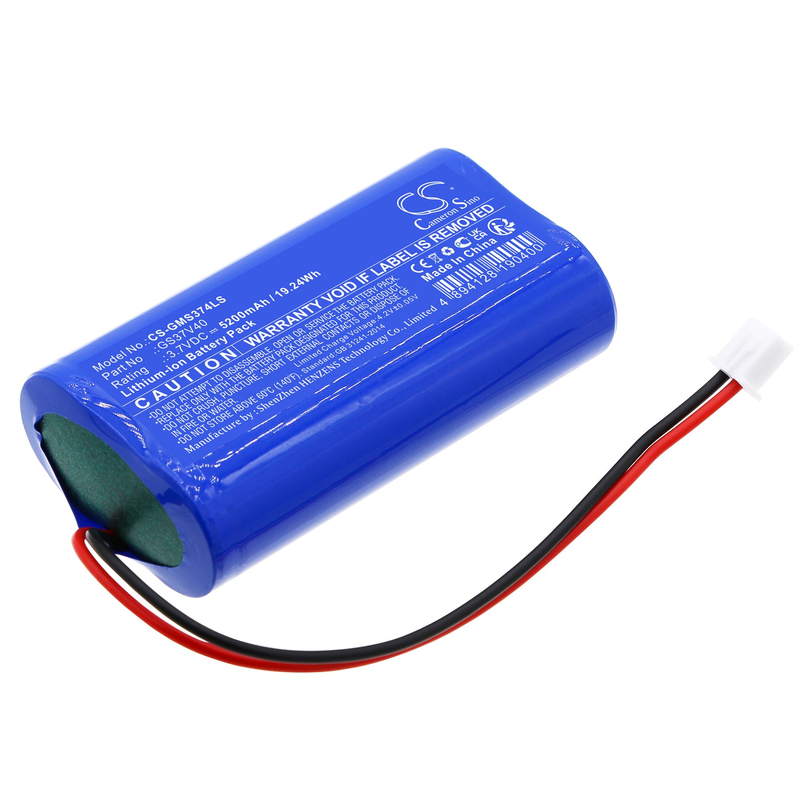 Li-ion, Solar Battery Battery fits Gama Sonic 101822, 203001, 3.7V, 5200mAh Solar Battery Cameron Sino Technology Limited