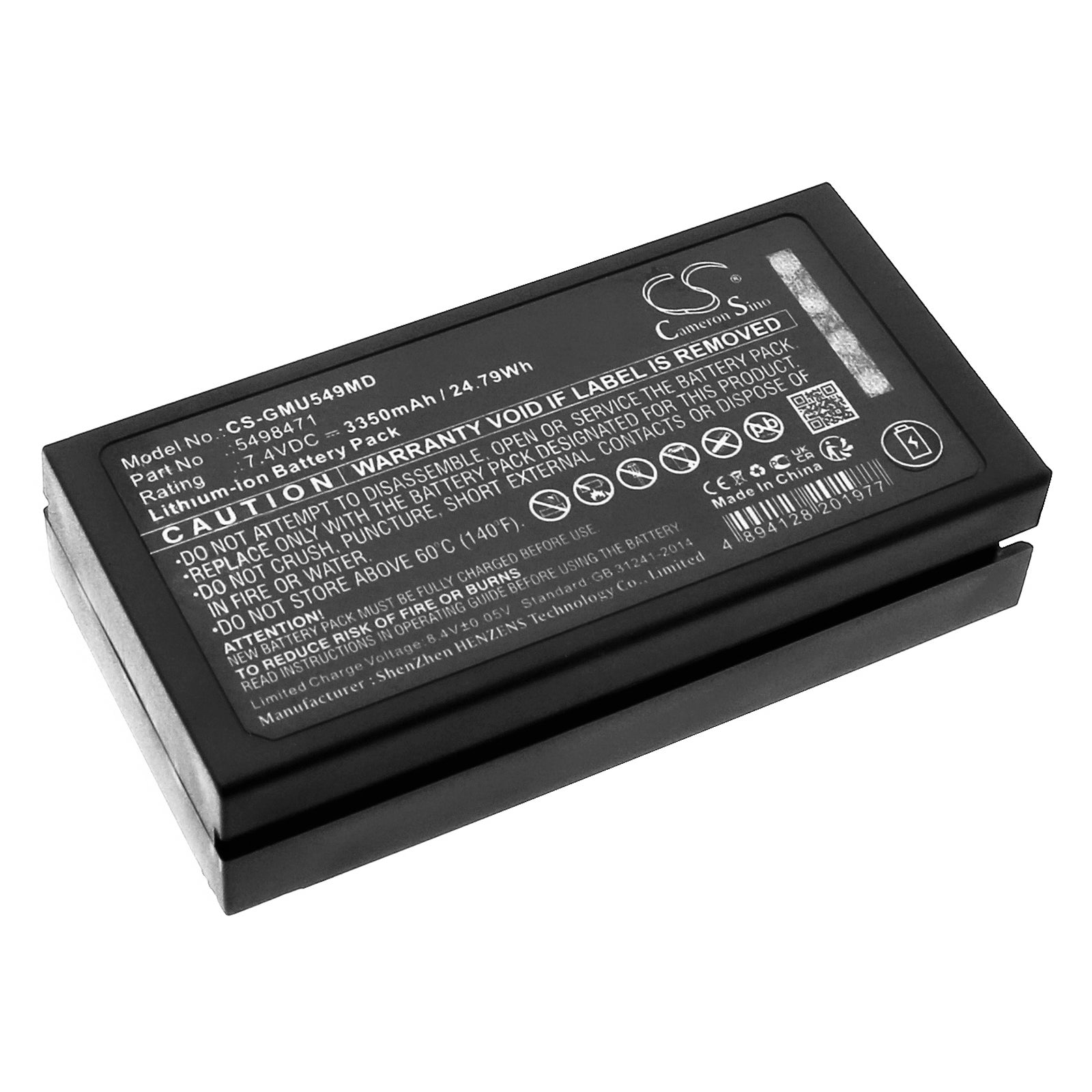 Li-ion, Medical Battery fits Ge Portable Ultrasound Machine, Vscan Access, 7.4V, 3350mAh Medical Cameron Sino Technology Limited