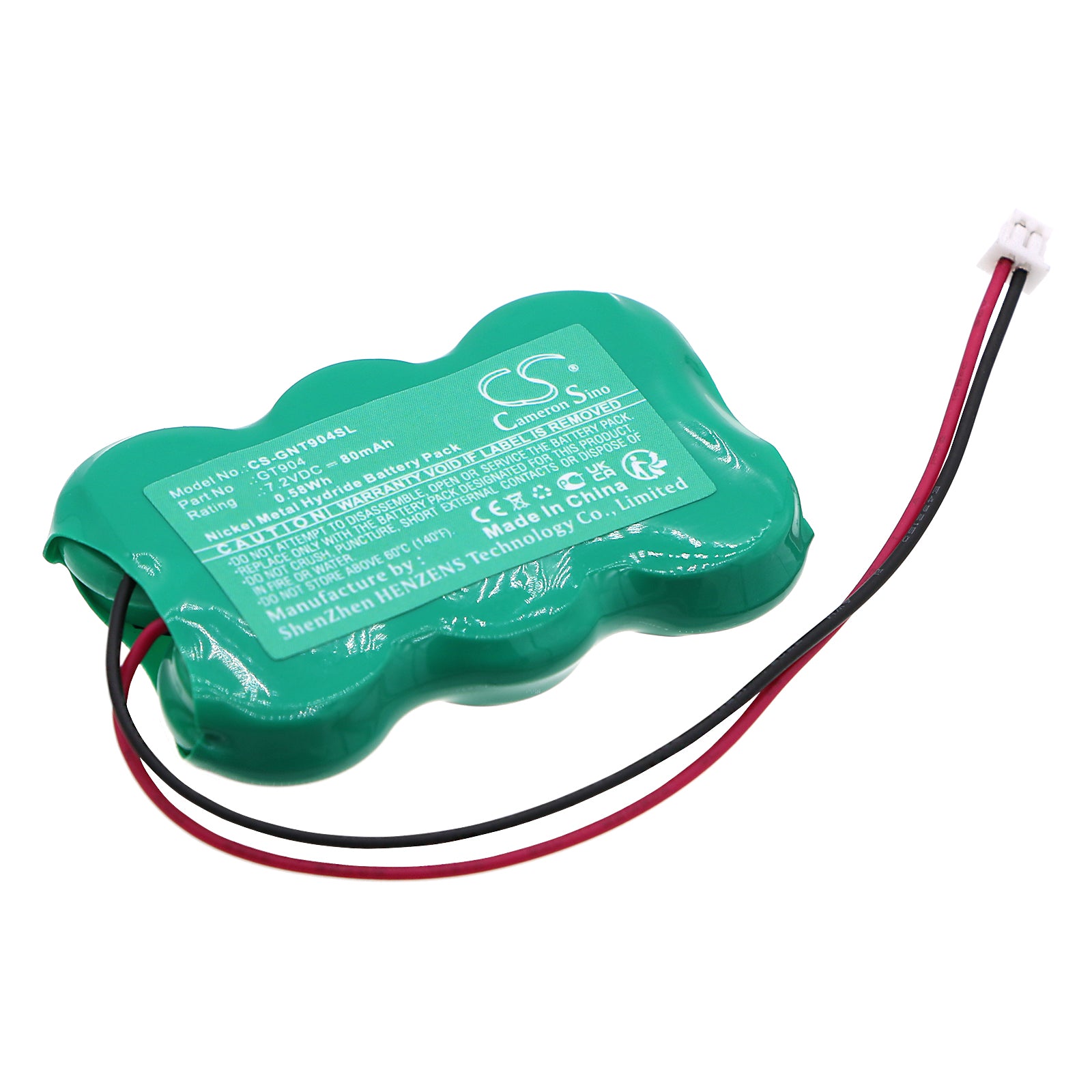 Ni-MH, Siren Alarm Battery fits Getronic 944 Siren, 945 Siren, 7.2V, 80mAh Siren Alarm Cameron Sino Technology Limited
