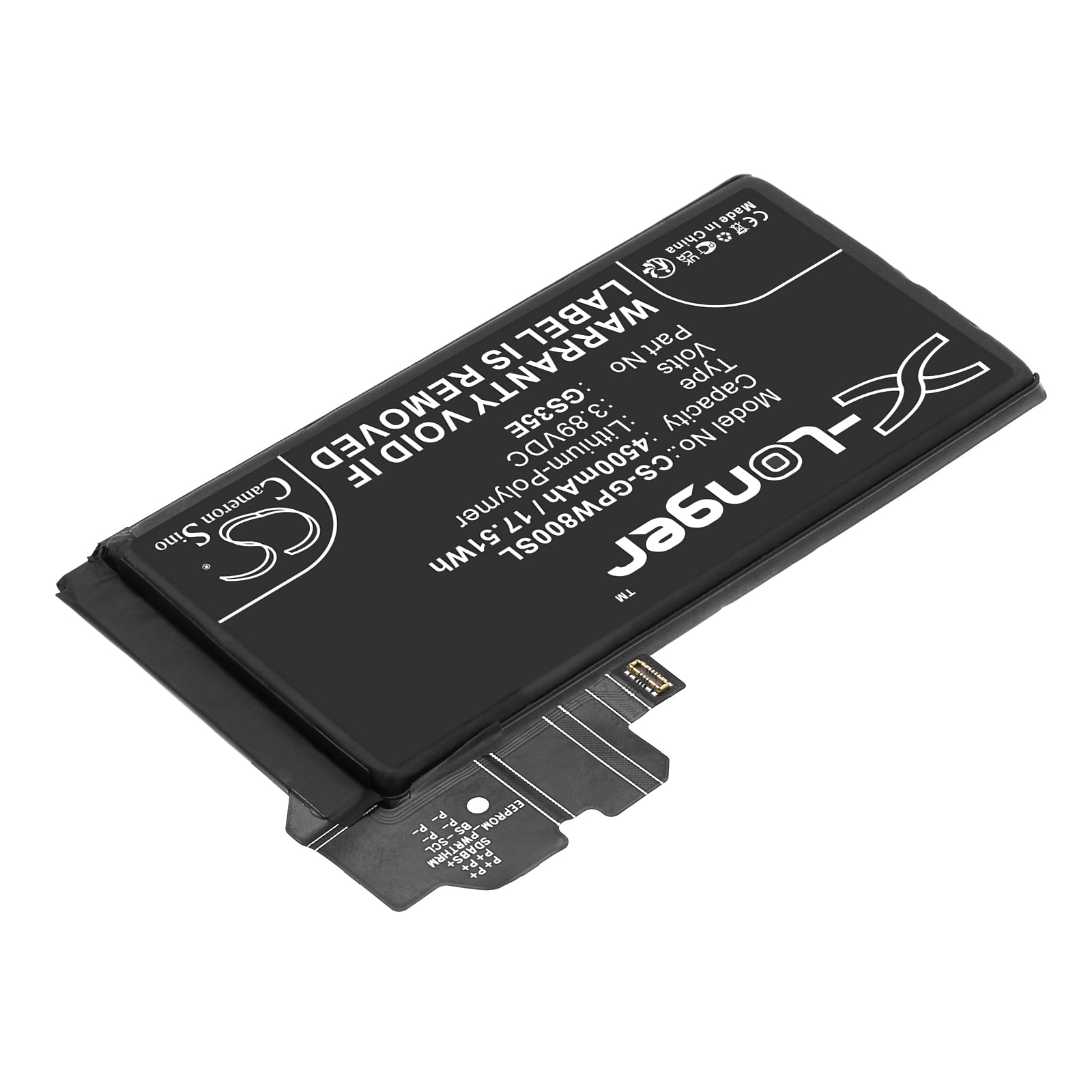 Li-Polymer, Mobile, SmartPhone Battery fits Google G9bqd, Gkws6, 3.89V, 4500mAh Mobile, SmartPhone Cameron Sino Technology Limited