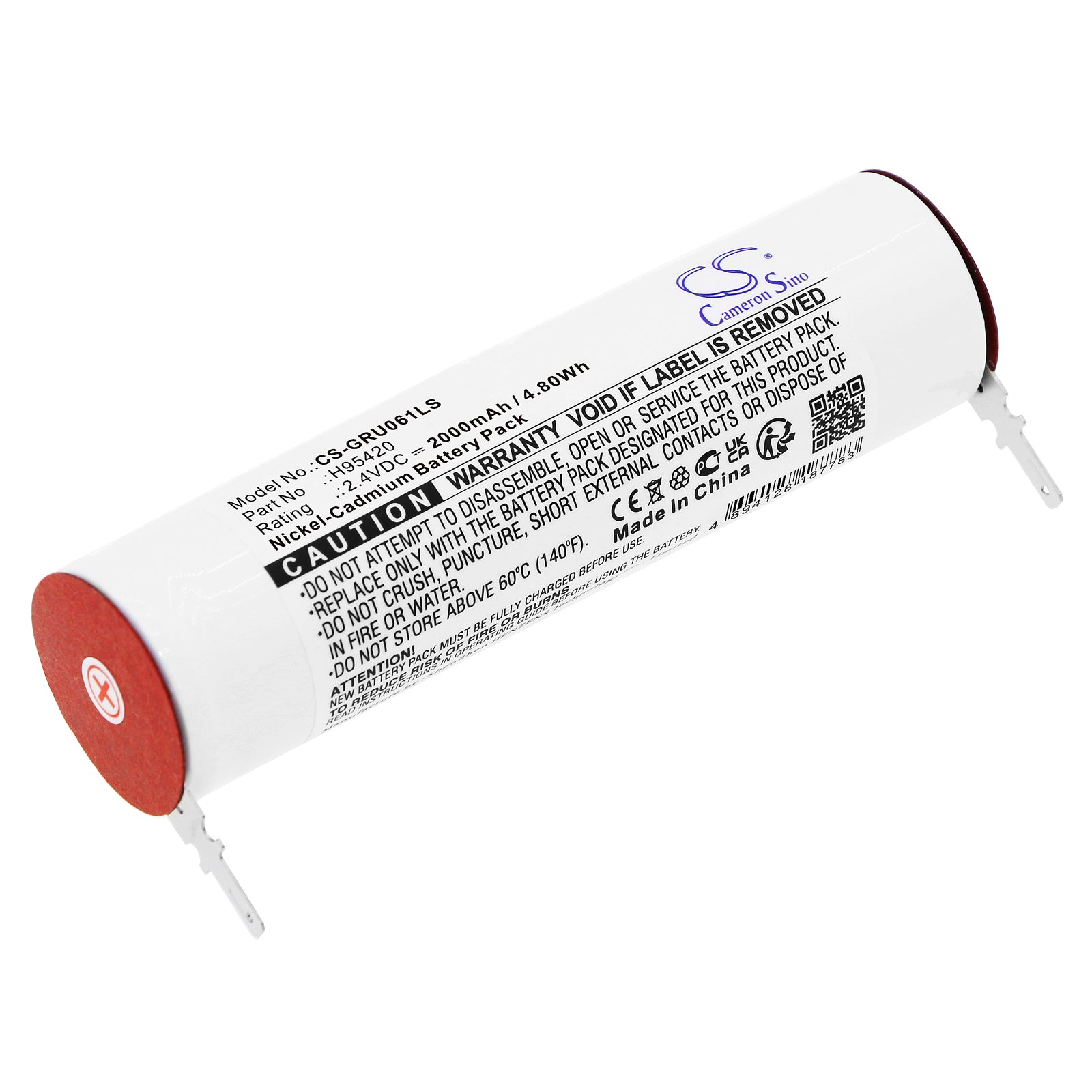 Ni-CD, Emergency Lighting Battery fits Legrand 061892, 160sckt2ax, 2.4V, 2000mAh Emergency Lighting Cameron Sino Technology Limited