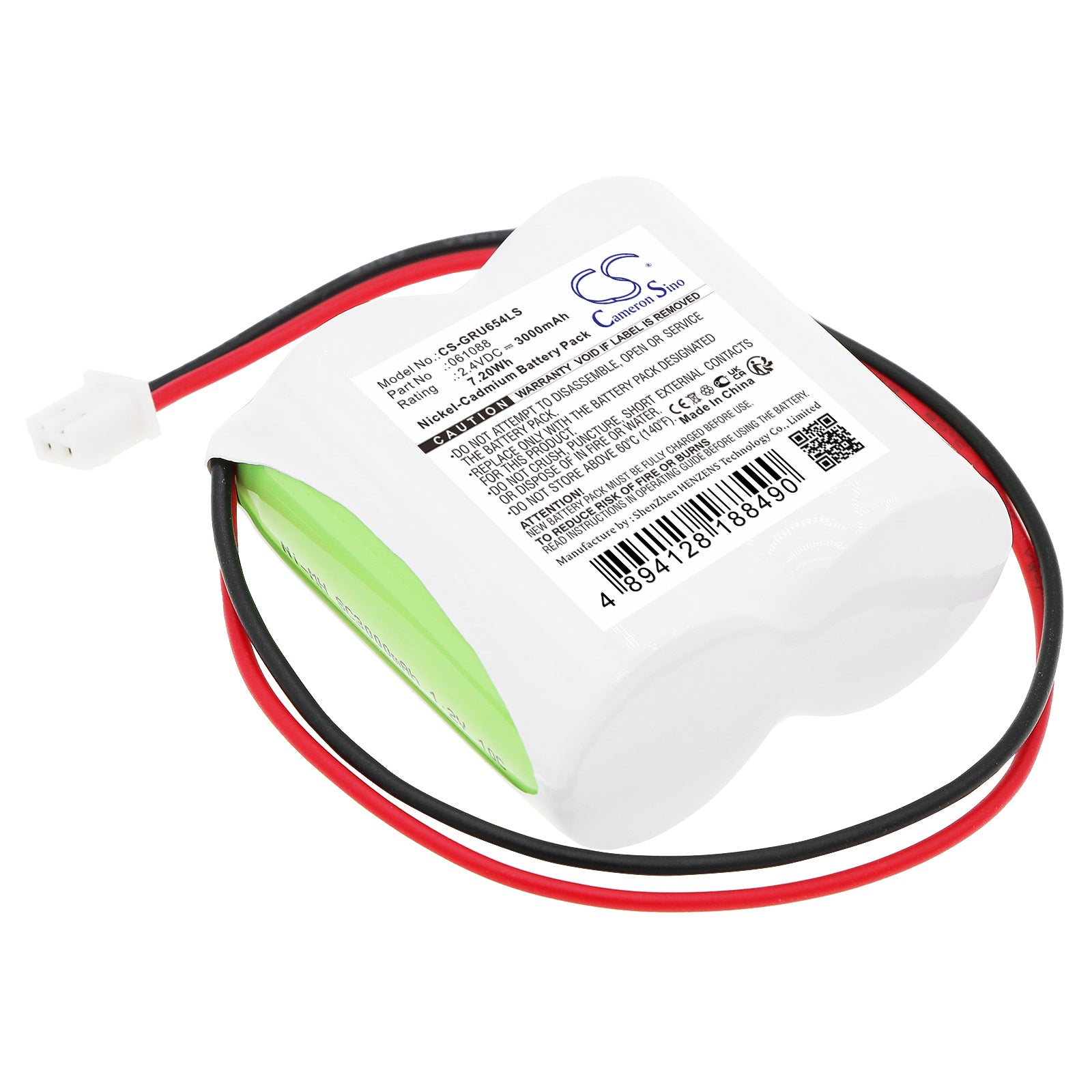 Ni-MH, Emergency Lighting Battery fits Legrand 062632, 62654, 2.4V, 3000mAh Emergency Lighting Cameron Sino Technology Limited