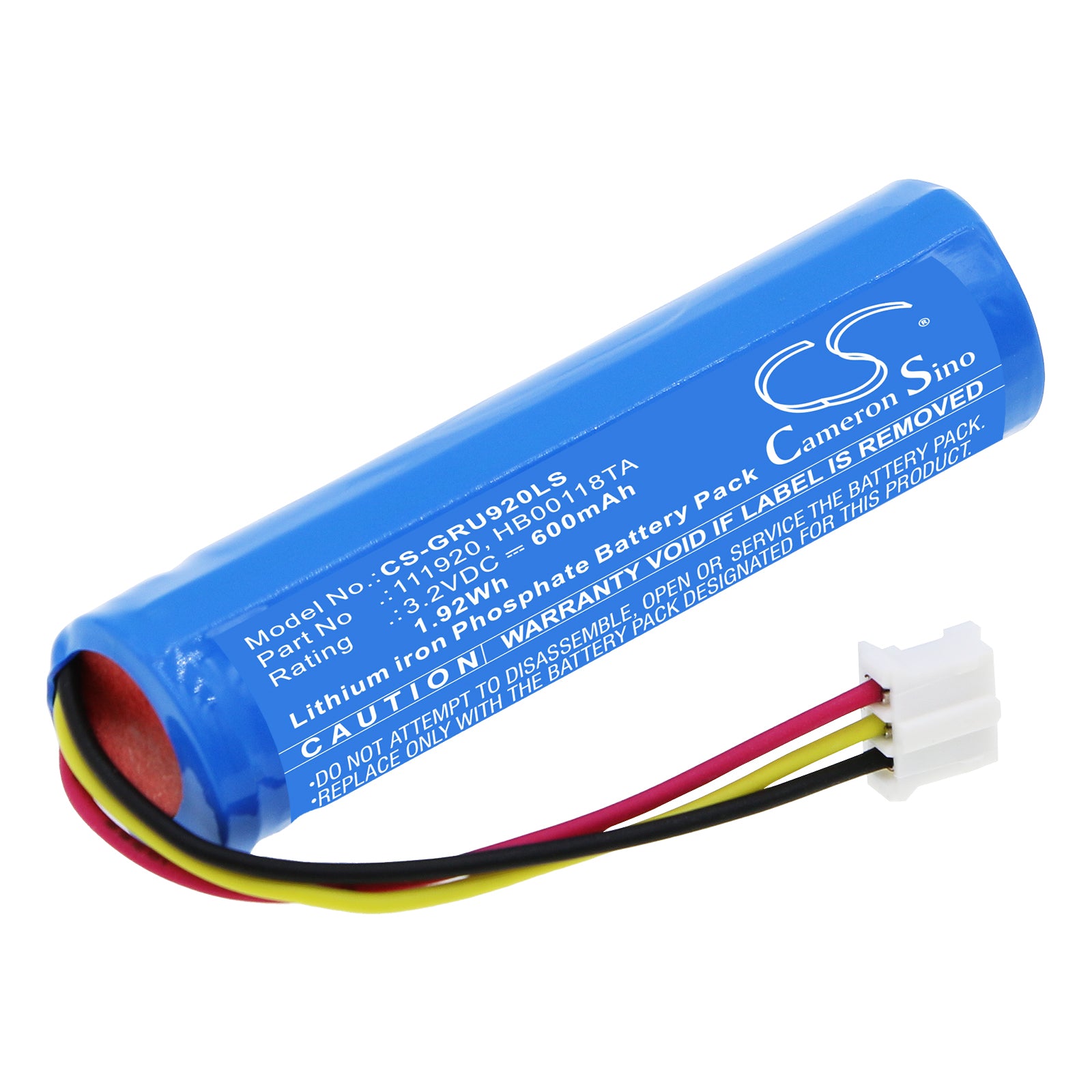 LiFePO4, Emergency Lighting Battery fits Legrand 118 118v, 118 119v, 3.2V, 600mAh Emergency Lighting Cameron Sino Technology Limited
