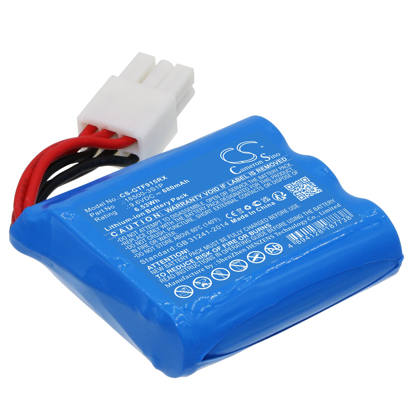 LiFePO4, Cars Battery fits Gptoys Foxx 9115, Foxx 9116, 9.6V, 680mAh Cars Cameron Sino Technology Limited