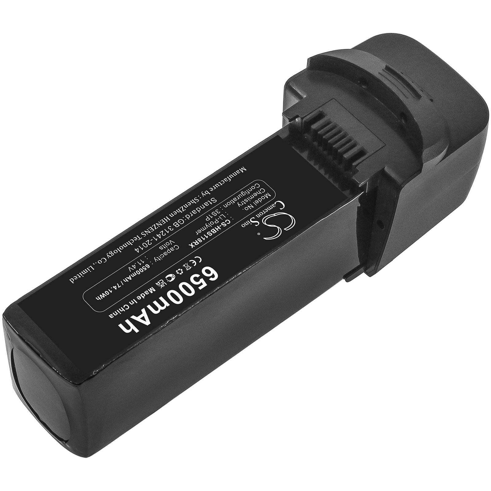 Li-Polymer, Drones Battery fits Hubsan Zino Pro Plus, Zino Pro+, 11.4V, 6500mAh Drones Cameron Sino Technology Limited