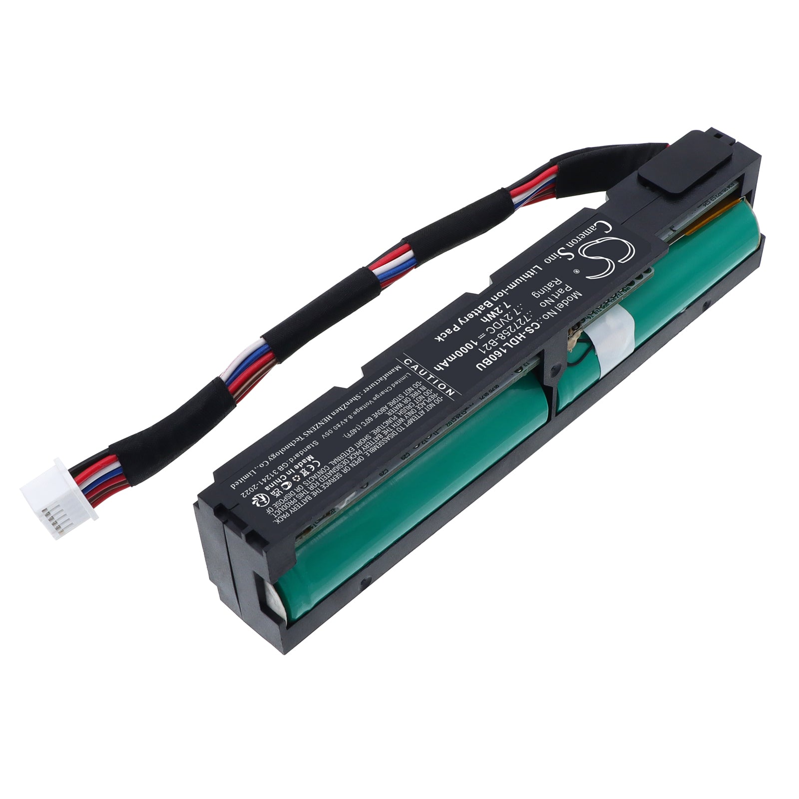 7.2V, Li-ion, 1000mAh, Battery fits HP 96W Smart Storage Megacel, ProLiant DL20 Gen9 Server, 7.2Wh RAID Controller Cameron Sino Technology Limited