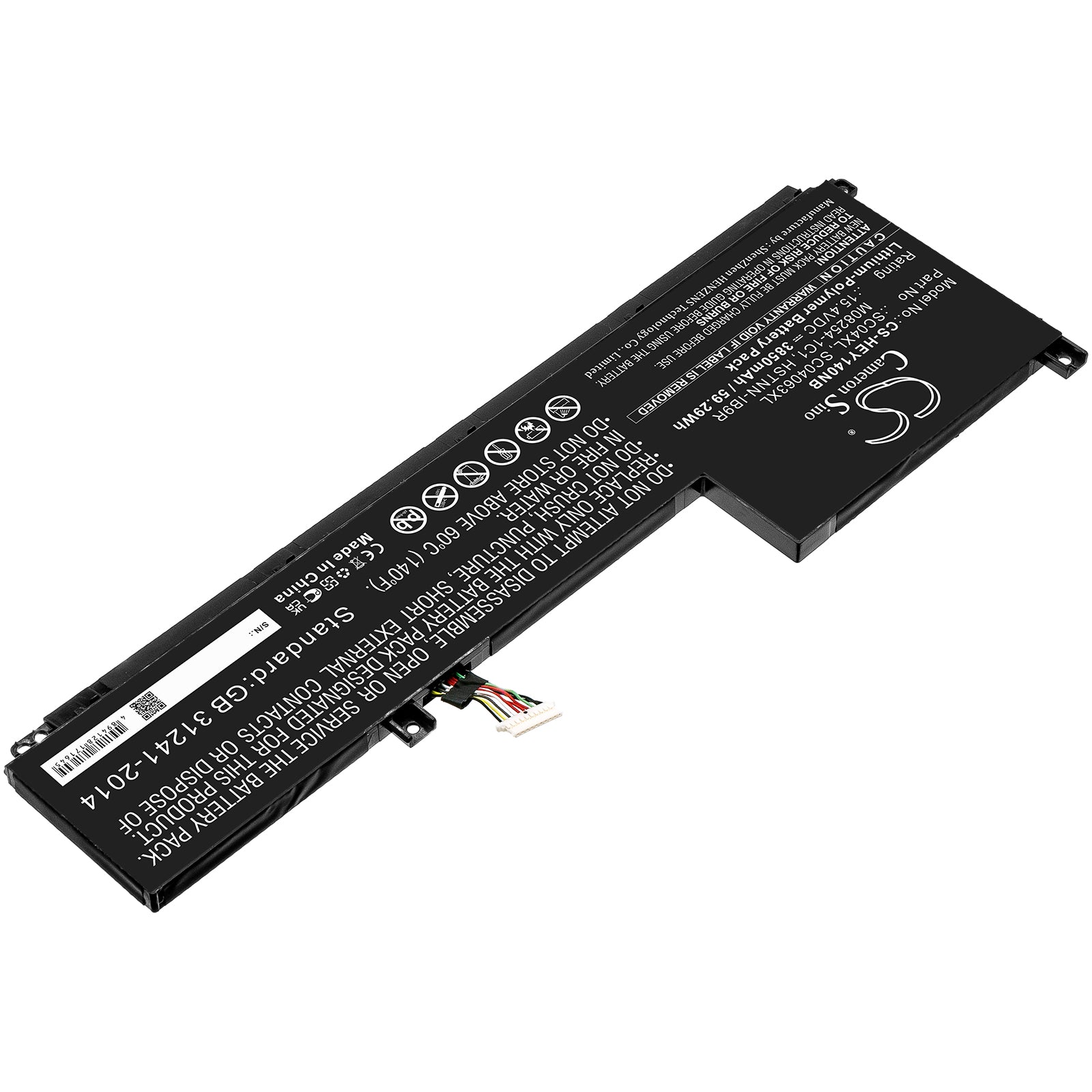 Li-Polymer, Notebook, Laptop Battery fits Hp Envy 14-eb0000nf, Envy 14-eb0006nj, 15.4V, 3850mAh Notebook, Laptop Cameron Sino Technology Limited