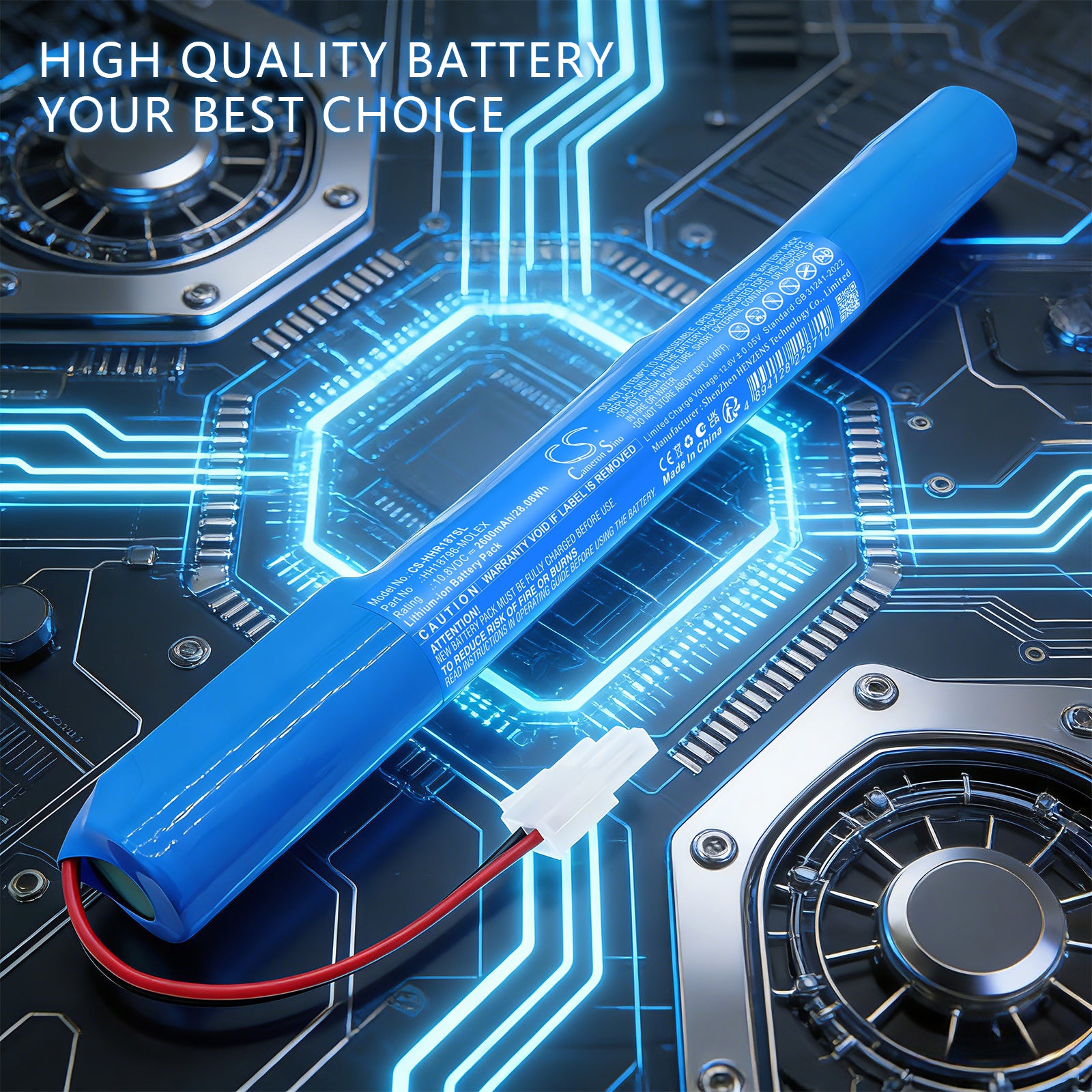 10.8V, Li-ion, 2600mAh, Battery fits Heim & Haus 18796, Rolladenantrieb, 28.08Wh Smart Home Cameron Sino Technology Limited