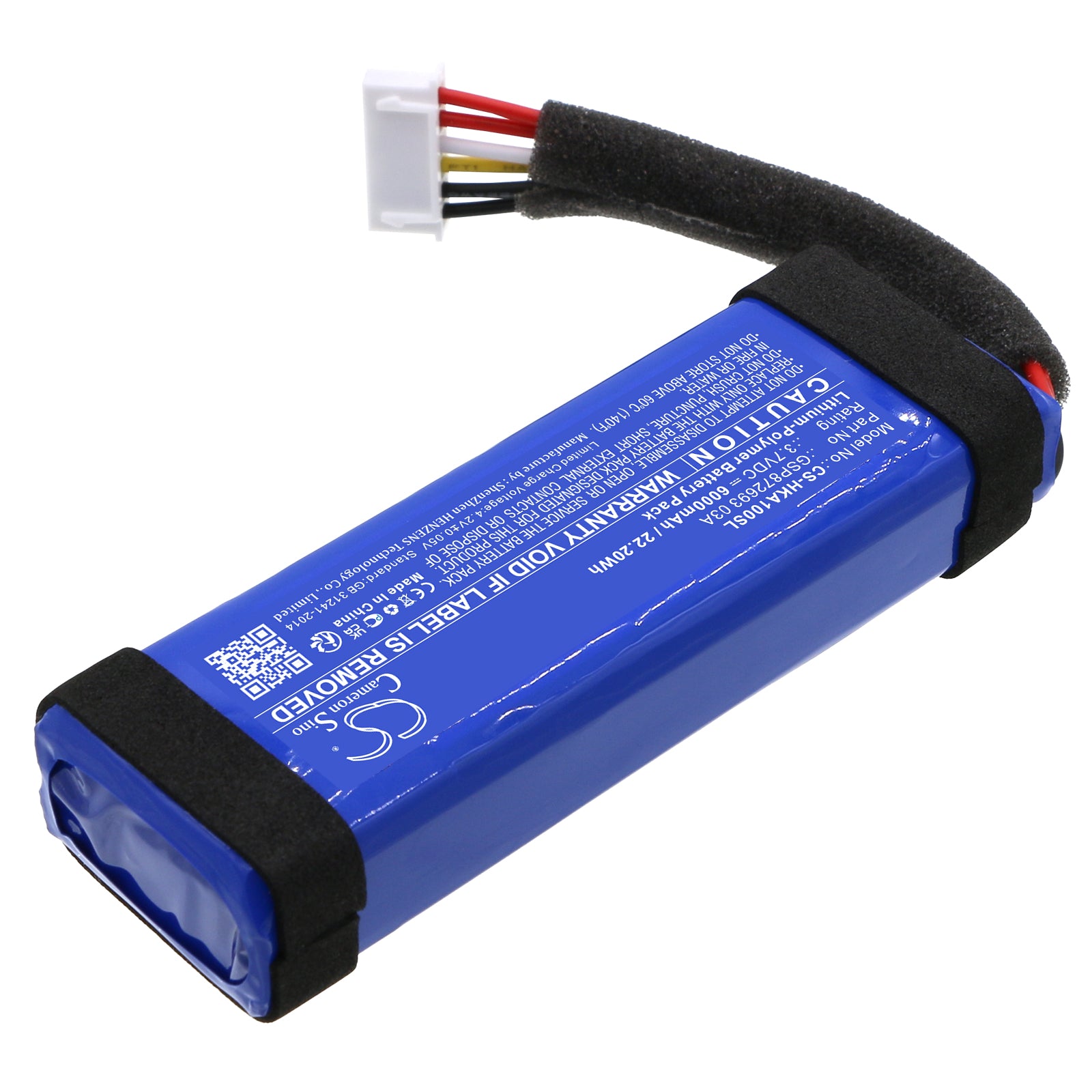 Li-Polymer, Speaker Battery fits Harman/kardon Allure Portable, 3.7V, 6000mAh Speaker Cameron Sino Technology Limited