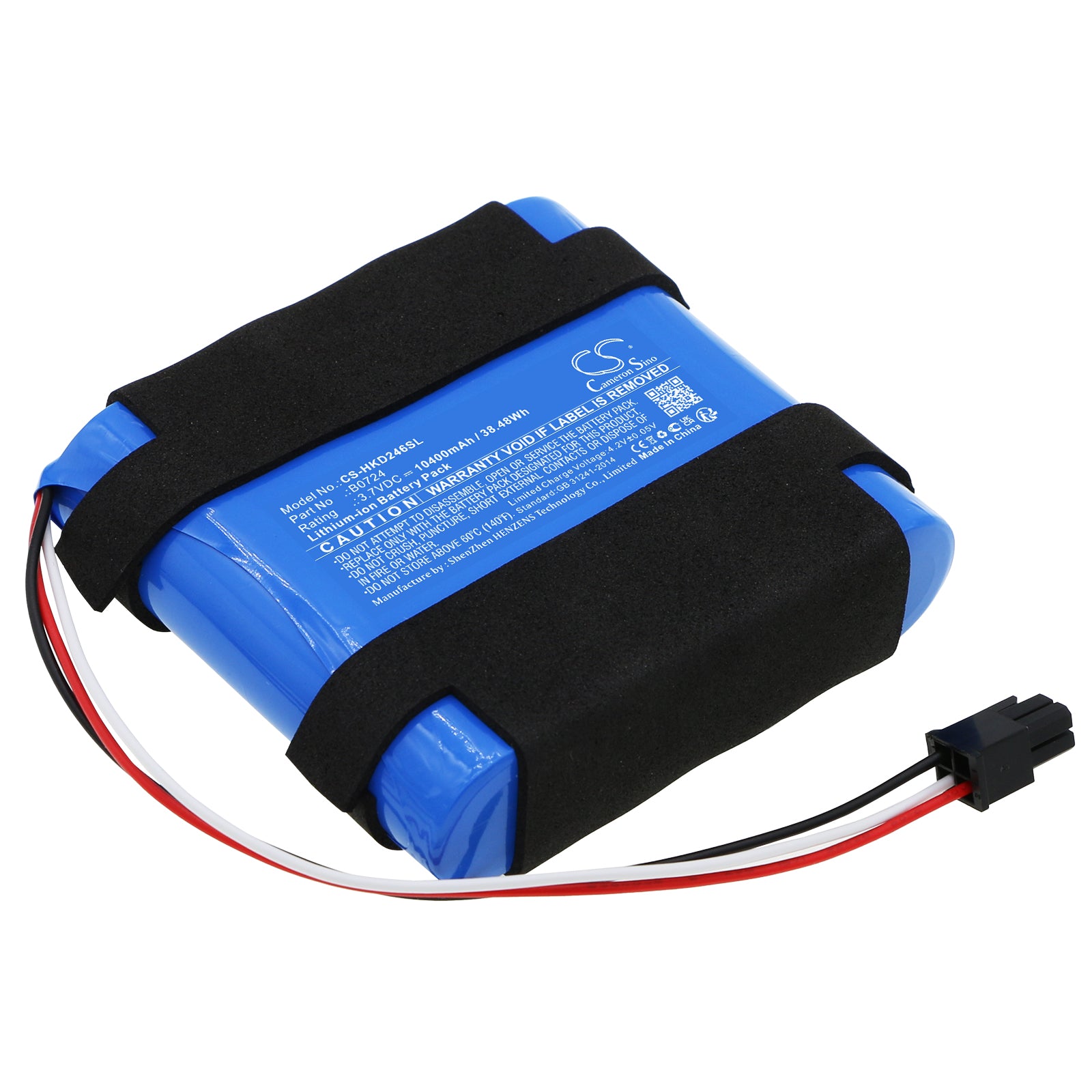 Li-ion, Home Security Camera Battery fits Hikvision Ds-2xs2t46xm, 3.7V, 10400mAh Home Security Camera Cameron Sino Technology Limited