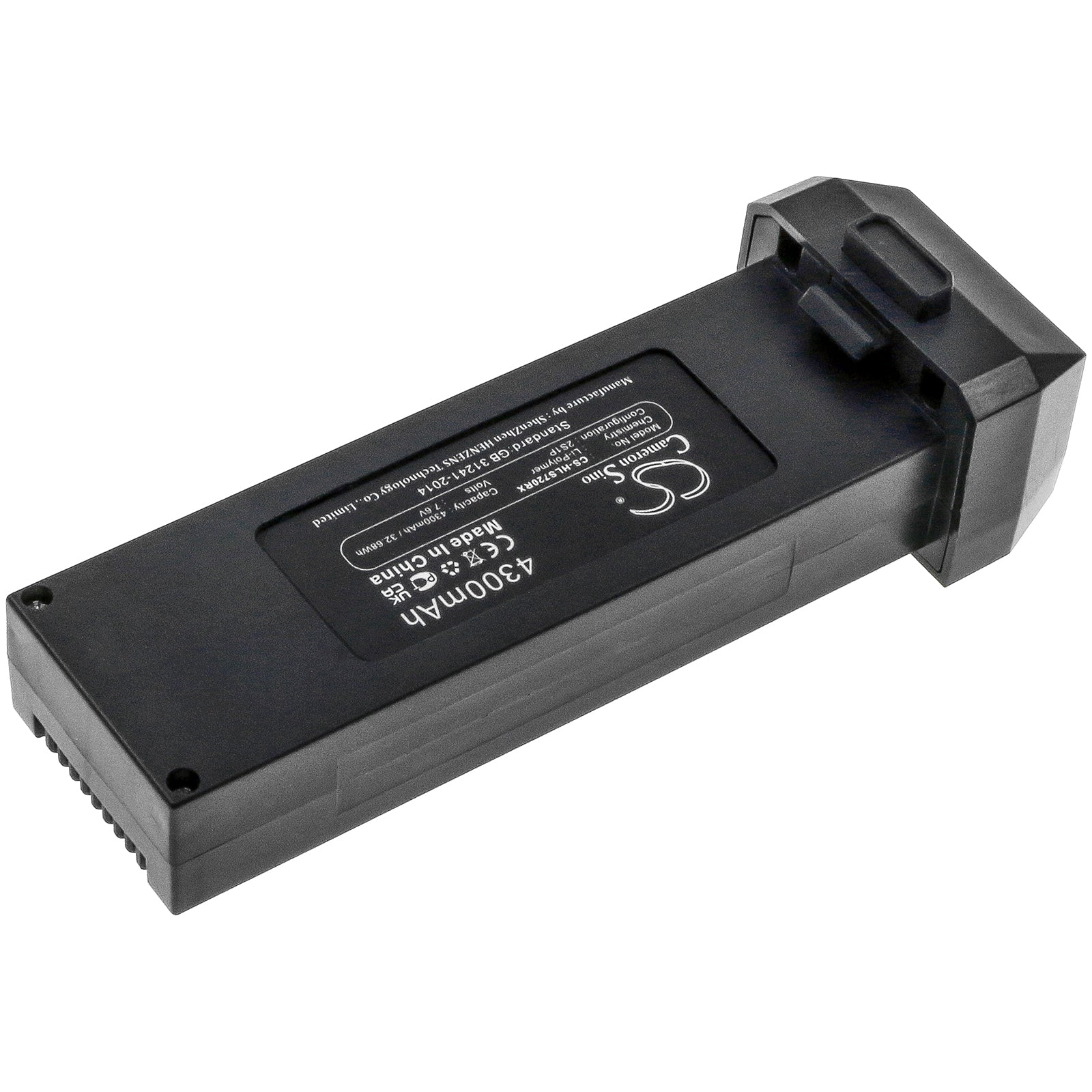 Li-Polymer, Drones Battery fits Holy Stone Hs720, Hs720e, 7.6V, 4300mAh Drones Cameron Sino Technology Limited