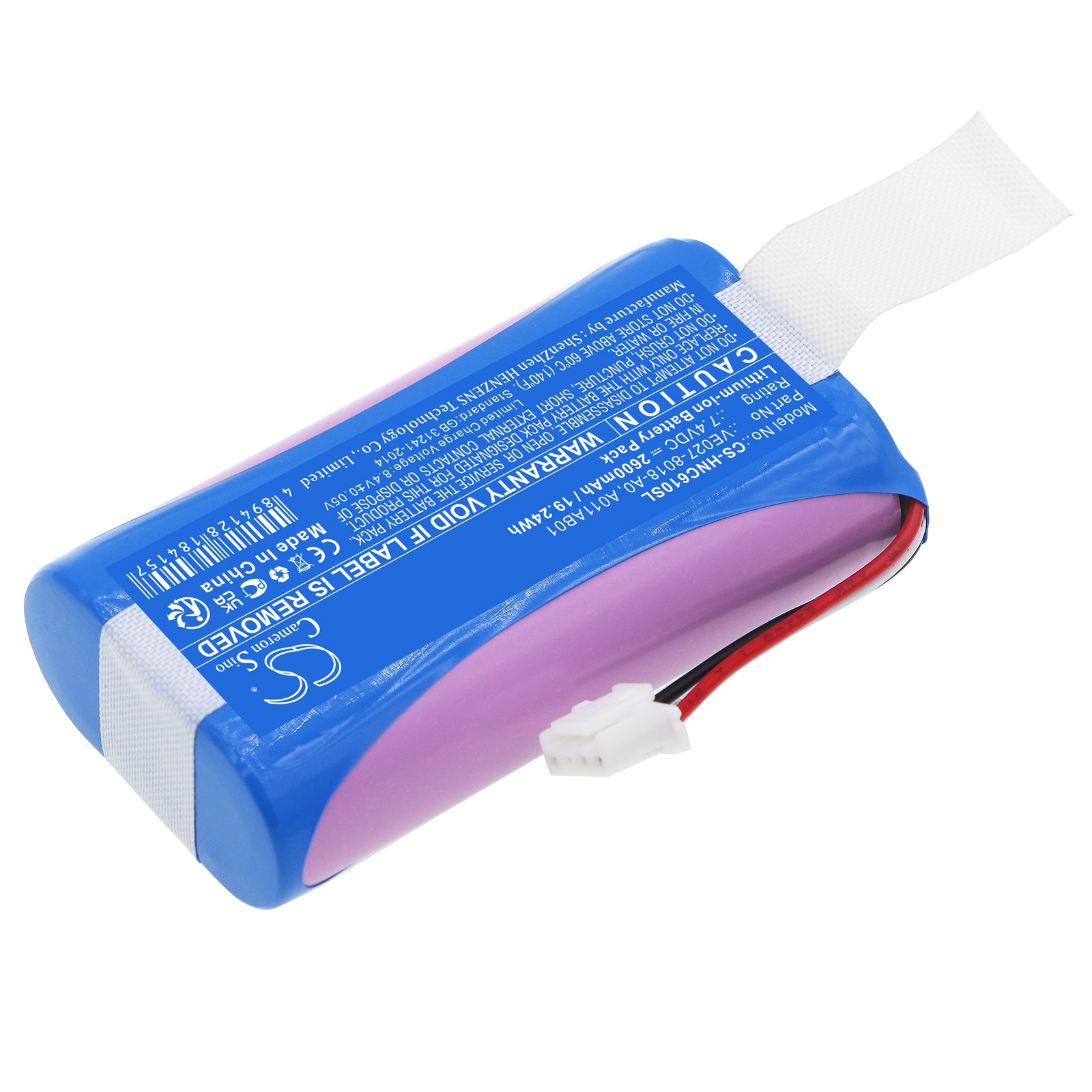 Li-ion, Tablet Battery fits Intermec 1011cm01, Cv61, 7.4V, 2600mAh Tablet Cameron Sino Technology Limited