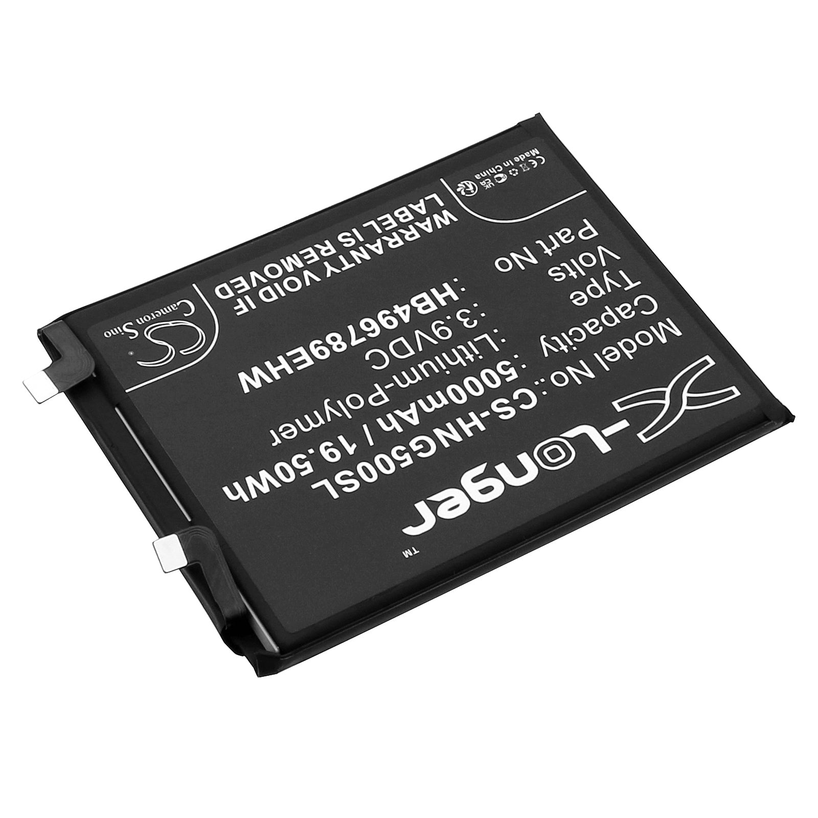 Li-Polymer, Mobile, SmartPhone Battery fits Honor Magic 5, 3.9V, 5000mAh Mobile, SmartPhone Cameron Sino Technology Limited
