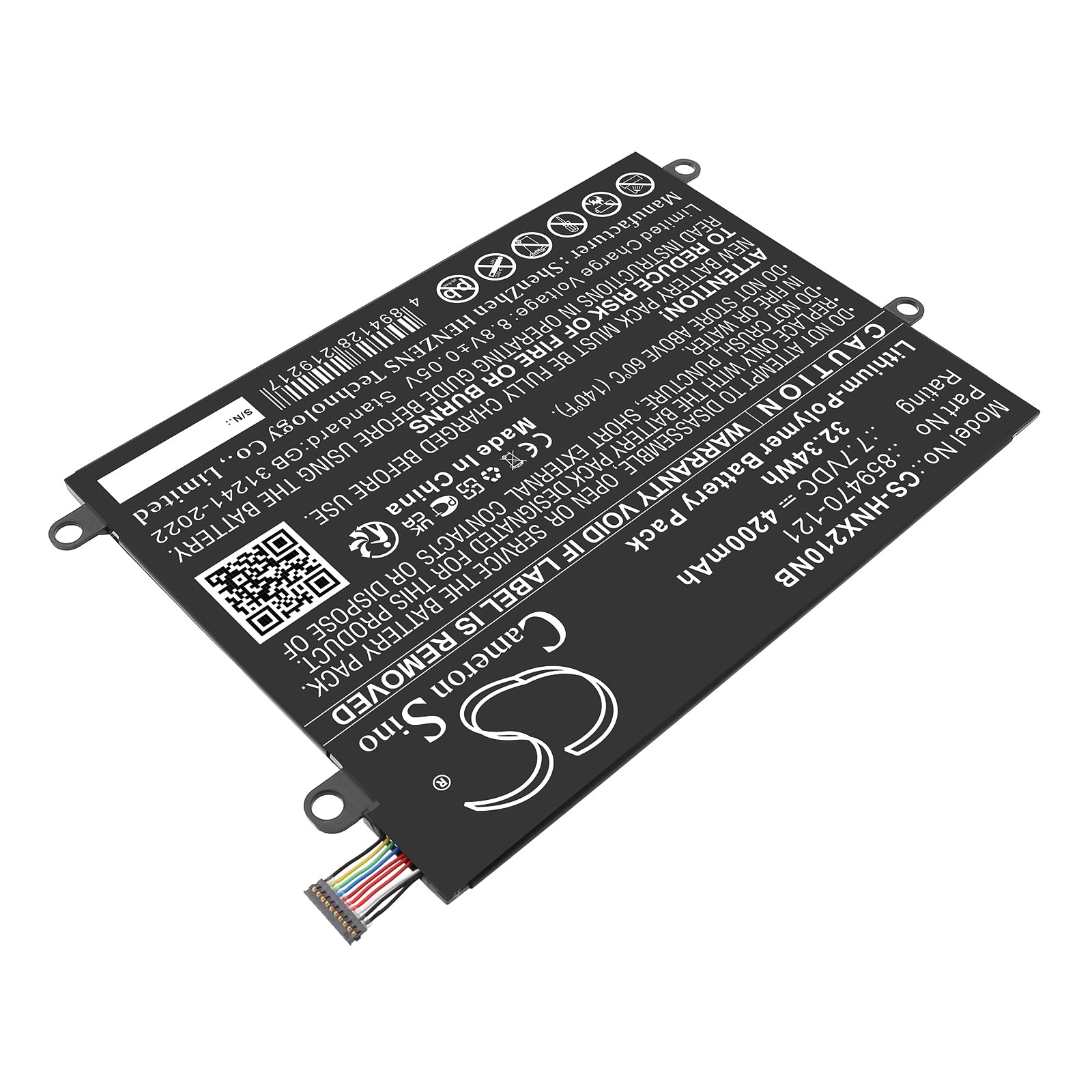 7.7V, Li-Polymer, 4200mAh, Battery fits HP NNotebook X2 10-P043TU, Notebook X2 10-P000NA, 32.34Wh Notebook, Laptop Cameron Sino Technology Limited