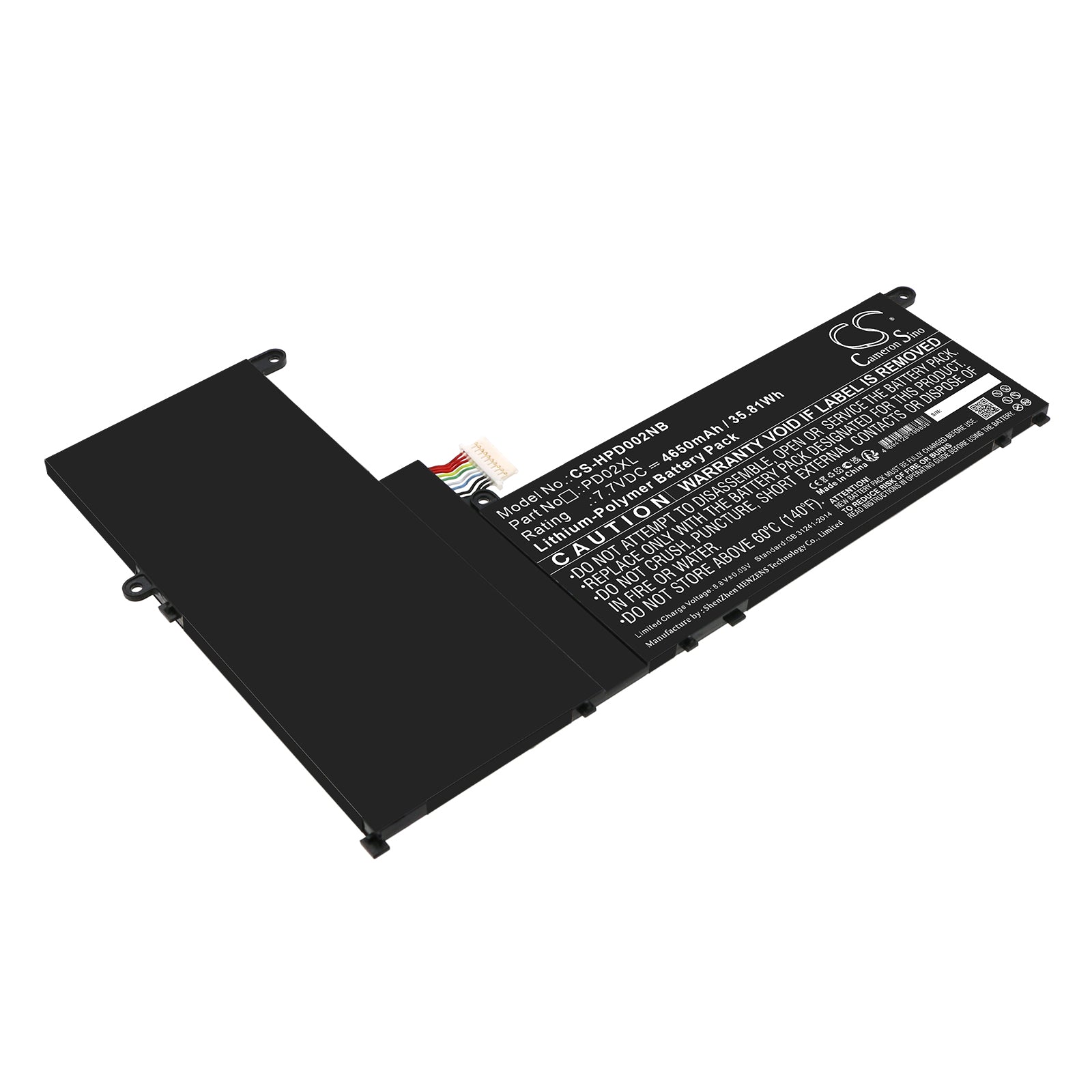 Li-Polymer, Notebook, Laptop Battery fits Hp, 7.7V, 4650mAh Notebook, Laptop Cameron Sino Technology Limited