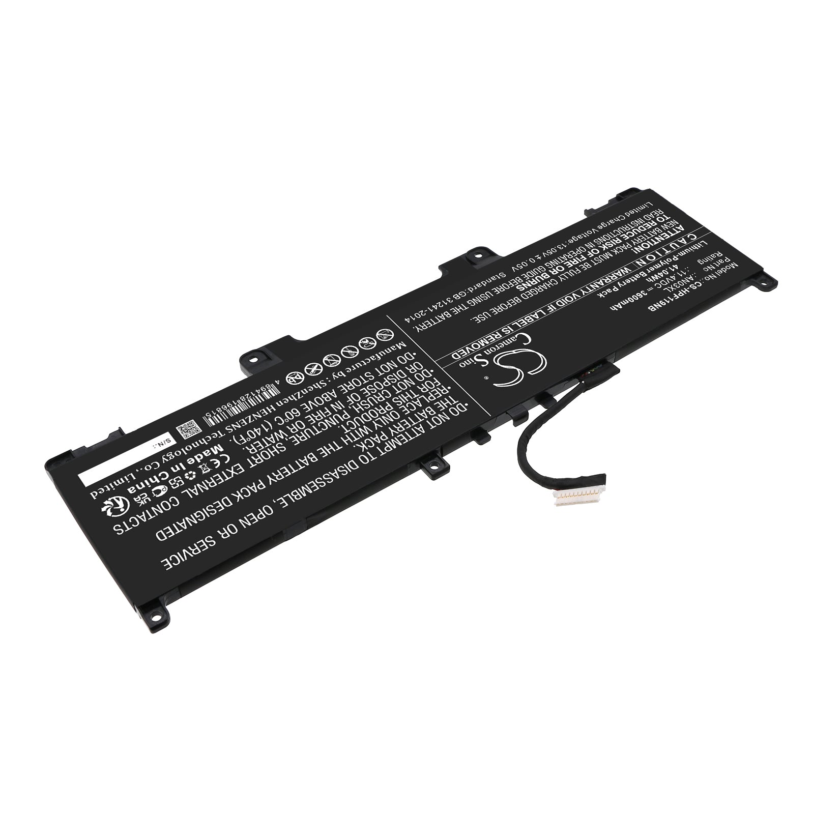 Li-Polymer, Notebook, Laptop Battery fits Hp Pro X360 Fortis 11 G9, Pro X360 Fortis 11 Inch G9 Not, 11.4V, 3600mAh Notebook, Laptop Cameron Sino Technology Limited