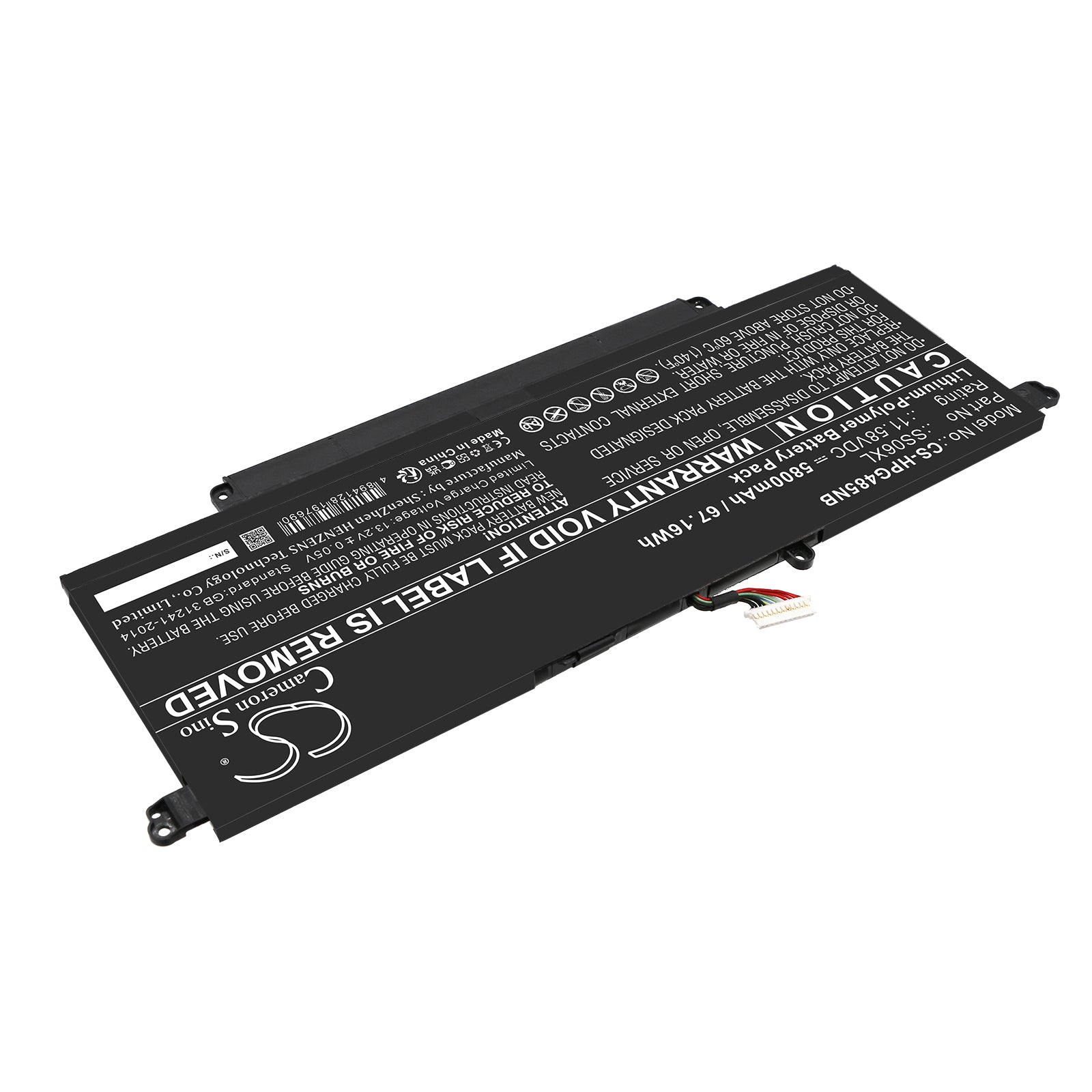 Li-Polymer, Notebook, Laptop Battery fits Hp Dragonfly G4, Dragonfly G4 818w2ea, 11.58V, 5800mAh Notebook, Laptop Cameron Sino Technology Limited