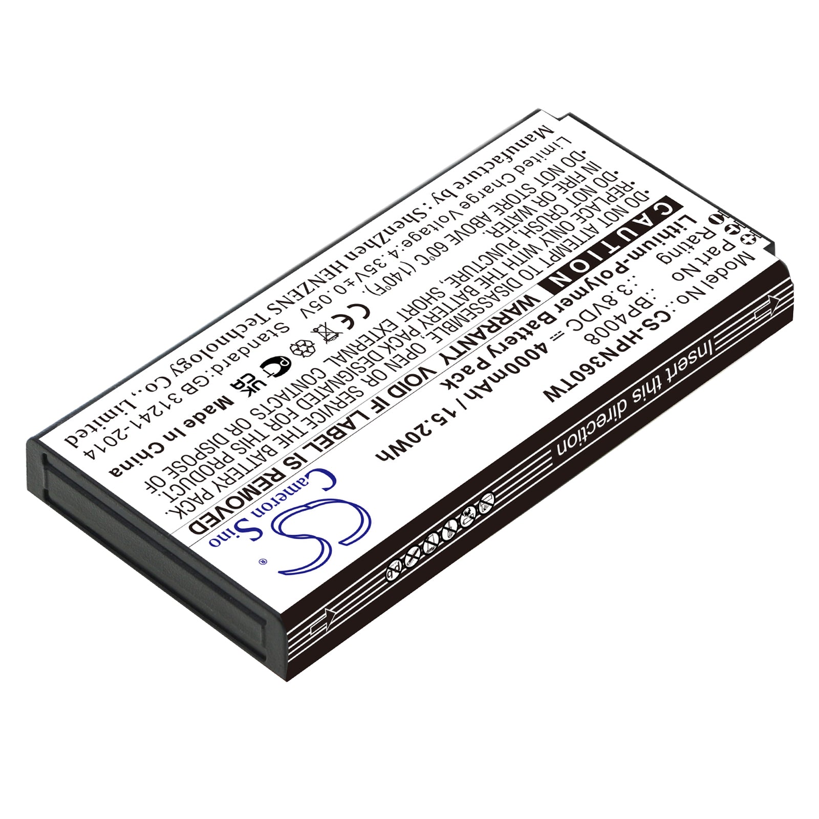Li-Polymer, Two-Way Radio Battery fits Hytera Pnc360, Pnc360s, 3.8V, 4000mAh Two-Way Radio Cameron Sino Technology Limited