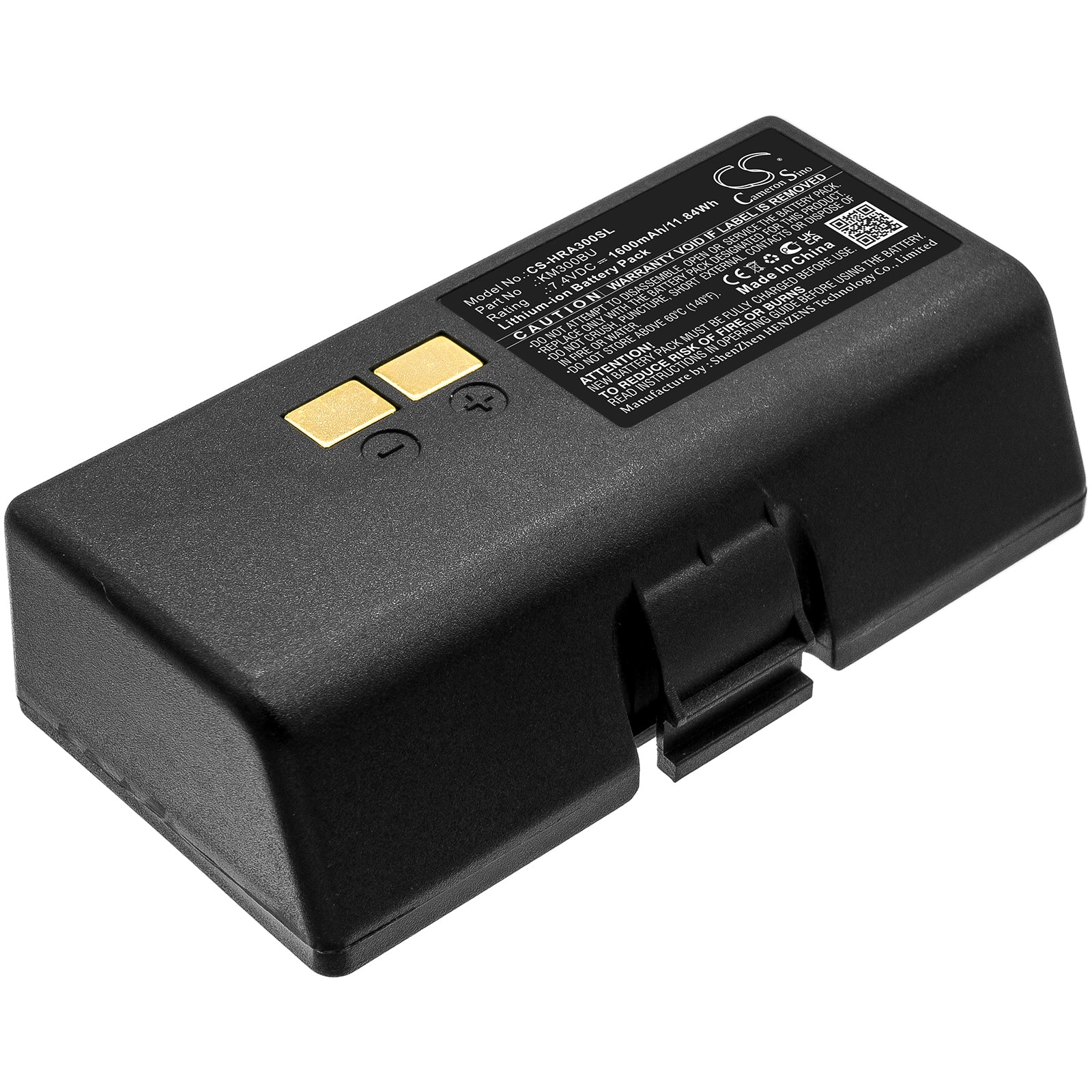 Li-ion, Portable Printer Battery fits Hprt A300, A318, 7.4V, 1600mAh Portable Printer Cameron Sino Technology Limited