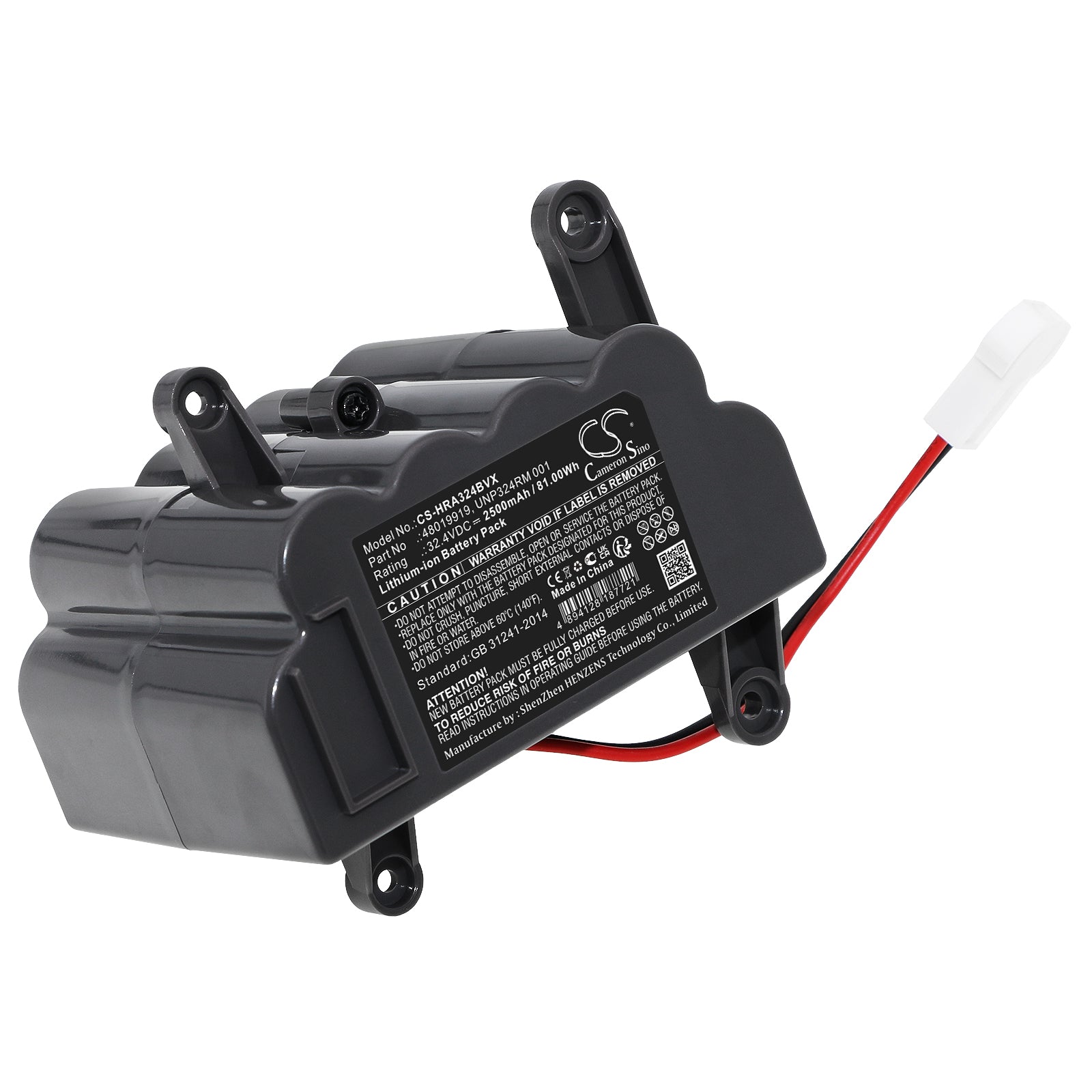 Li-ion, Vacuum Battery fits Hoover 39400263, 39400269, 32.4V, 2500mAh Vacuum Cameron Sino Technology Limited