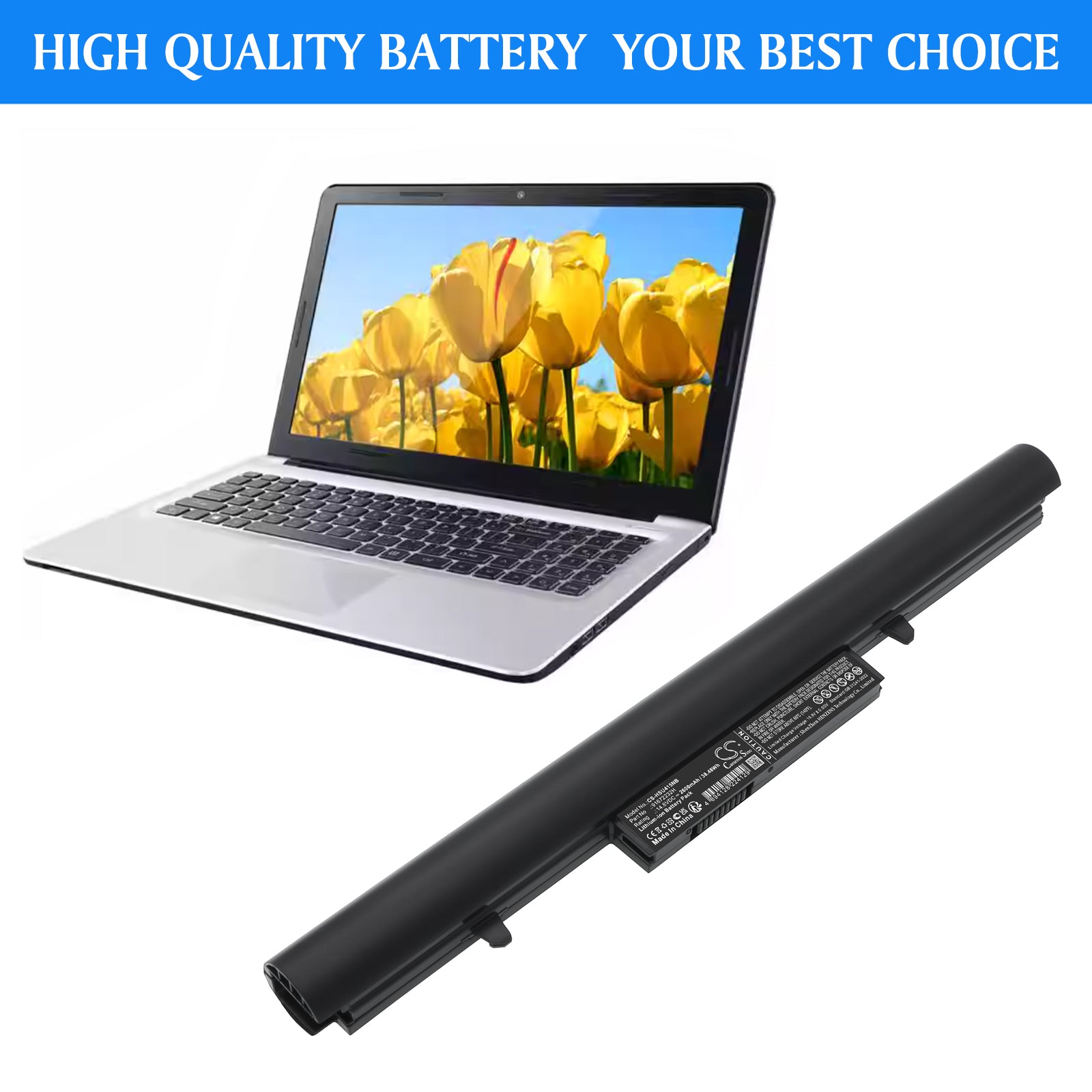 14.8V, Li-ion, 2600mAh, Battery fits Shinelon A40D-345HN, A40D-541HD, 38.48Wh Notebook, Laptop Cameron Sino Technology Limited